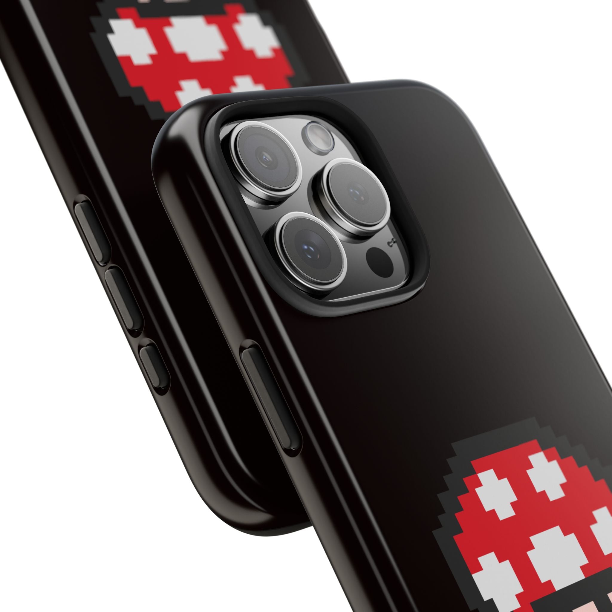 I Play Video Games Pixel Mushroom Phone Case — Tough Protective Gamer Case