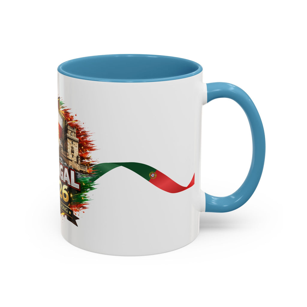 Portugal 2026 Soccer Mug – Portugal Flag & Crest Accent Coffee Cup