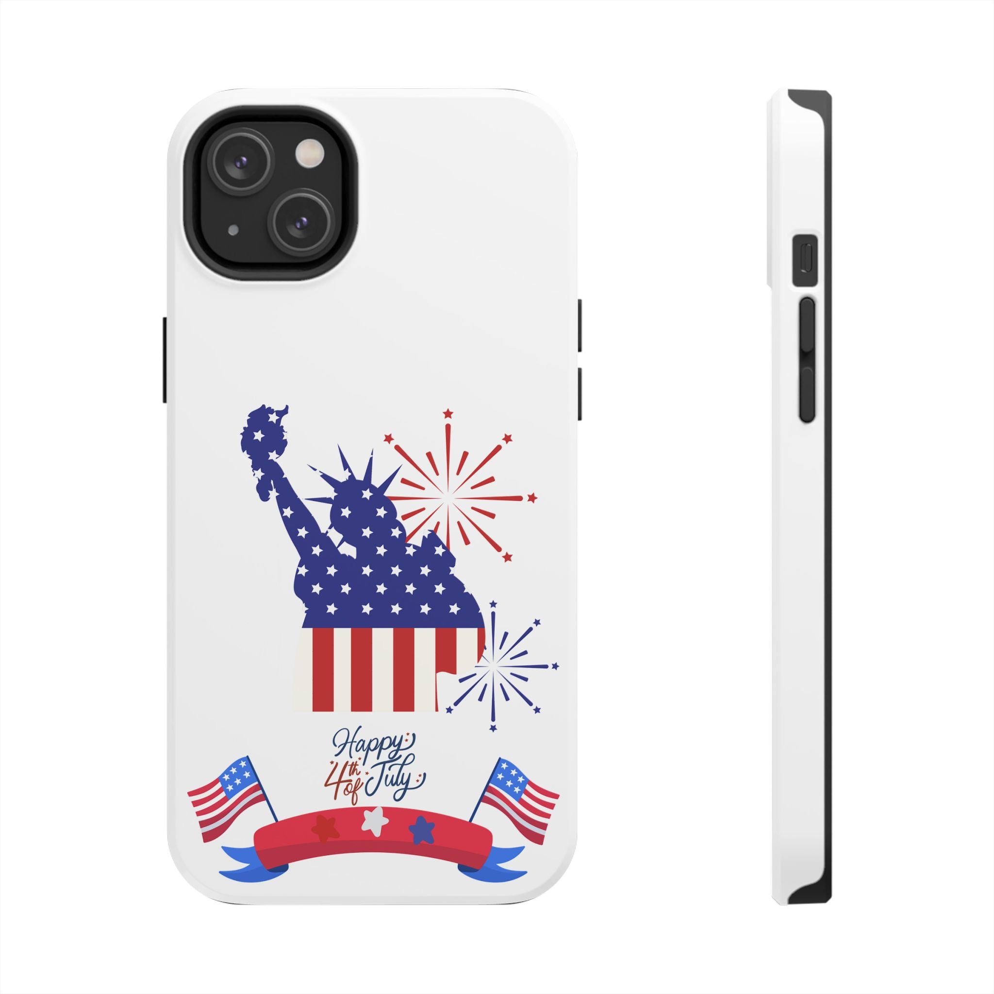 4th of July Tough Phone Case — Statue of Liberty USA Flag Design
