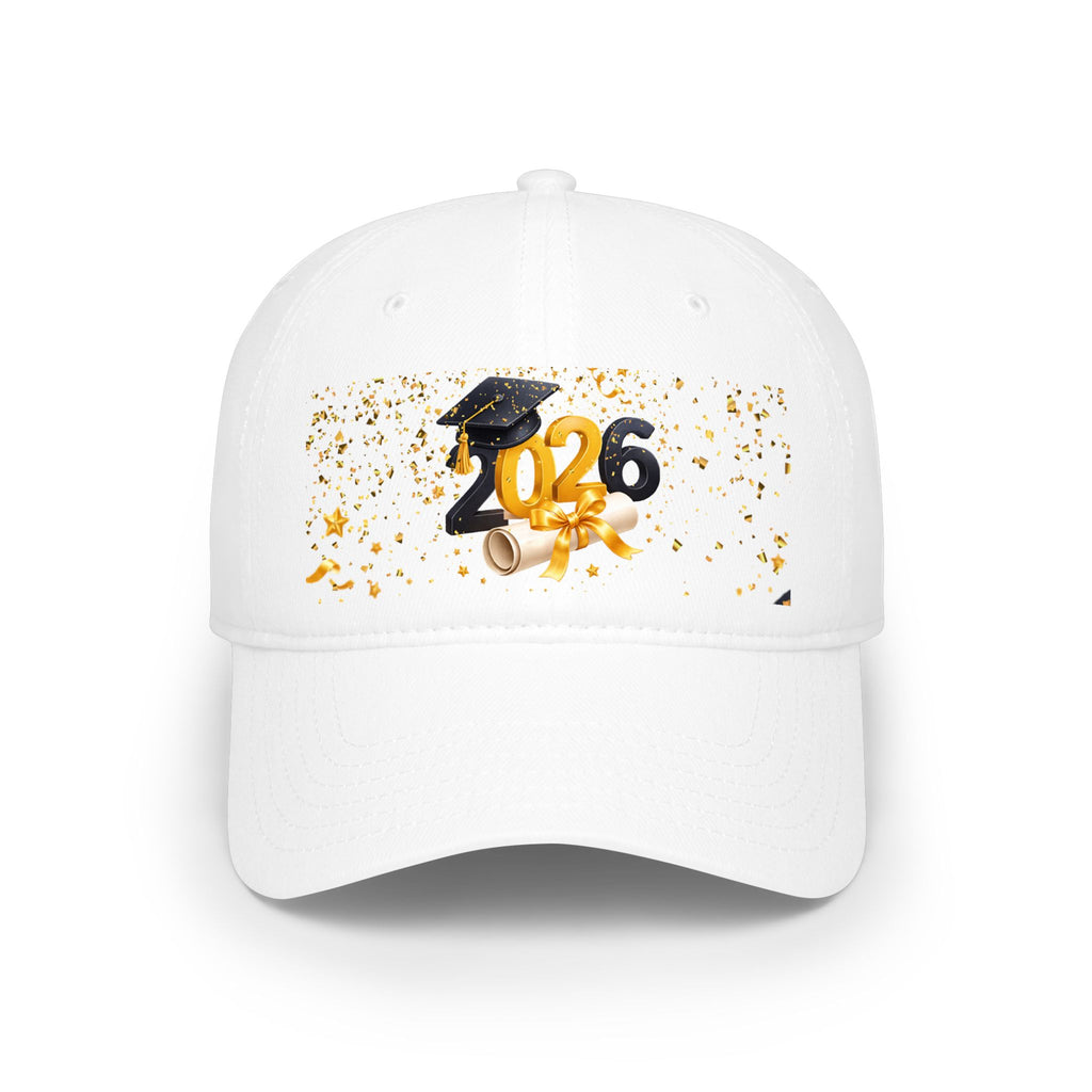 2026 Graduation Cap Hat — Class of 2026 Low Profile Baseball Cap
