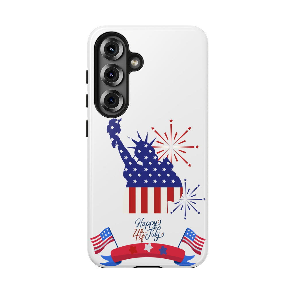 4th of July Tough Phone Case — Statue of Liberty USA Flag Design