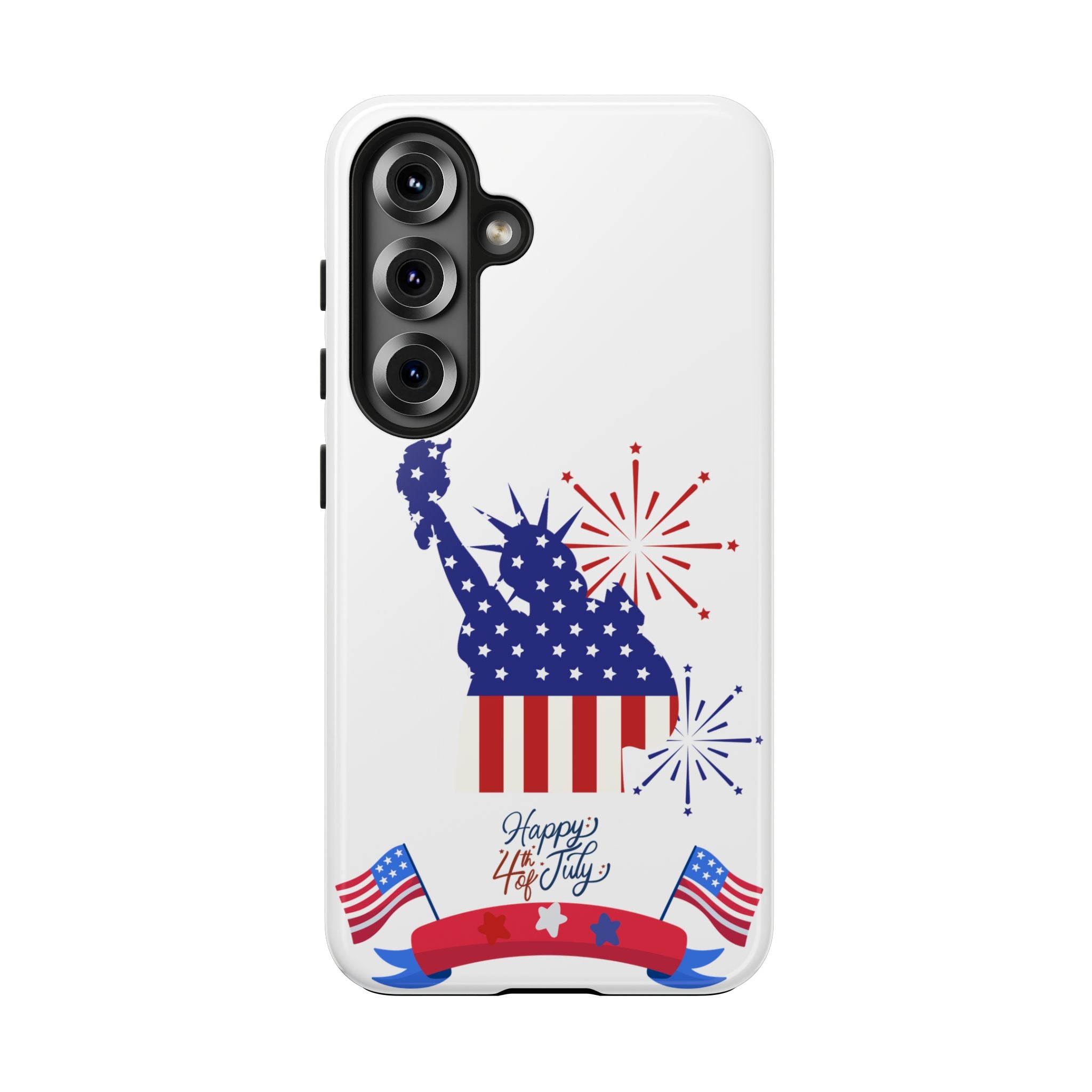 4th of July Tough Phone Case — Statue of Liberty USA Flag Design