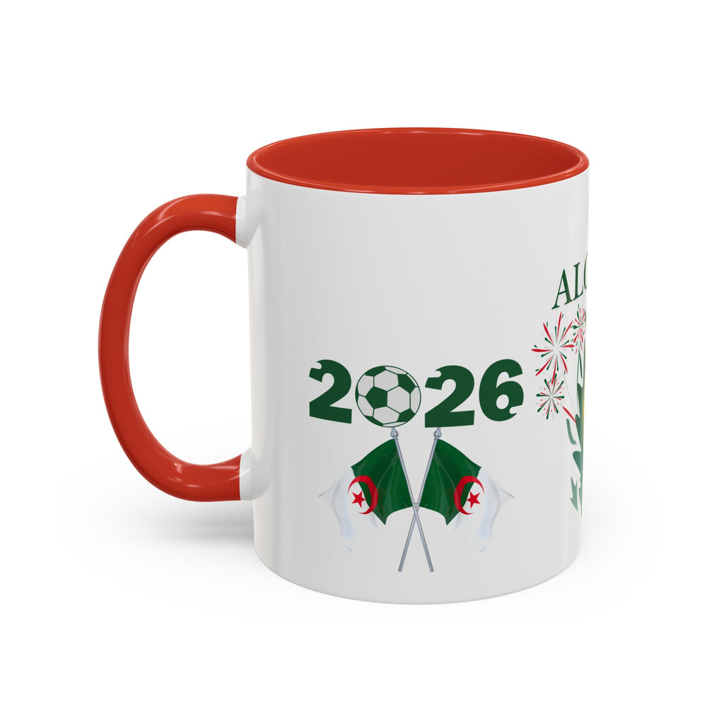 Algeria 2026 Cup Coffee Mug - Soccer Fan Accent Mug