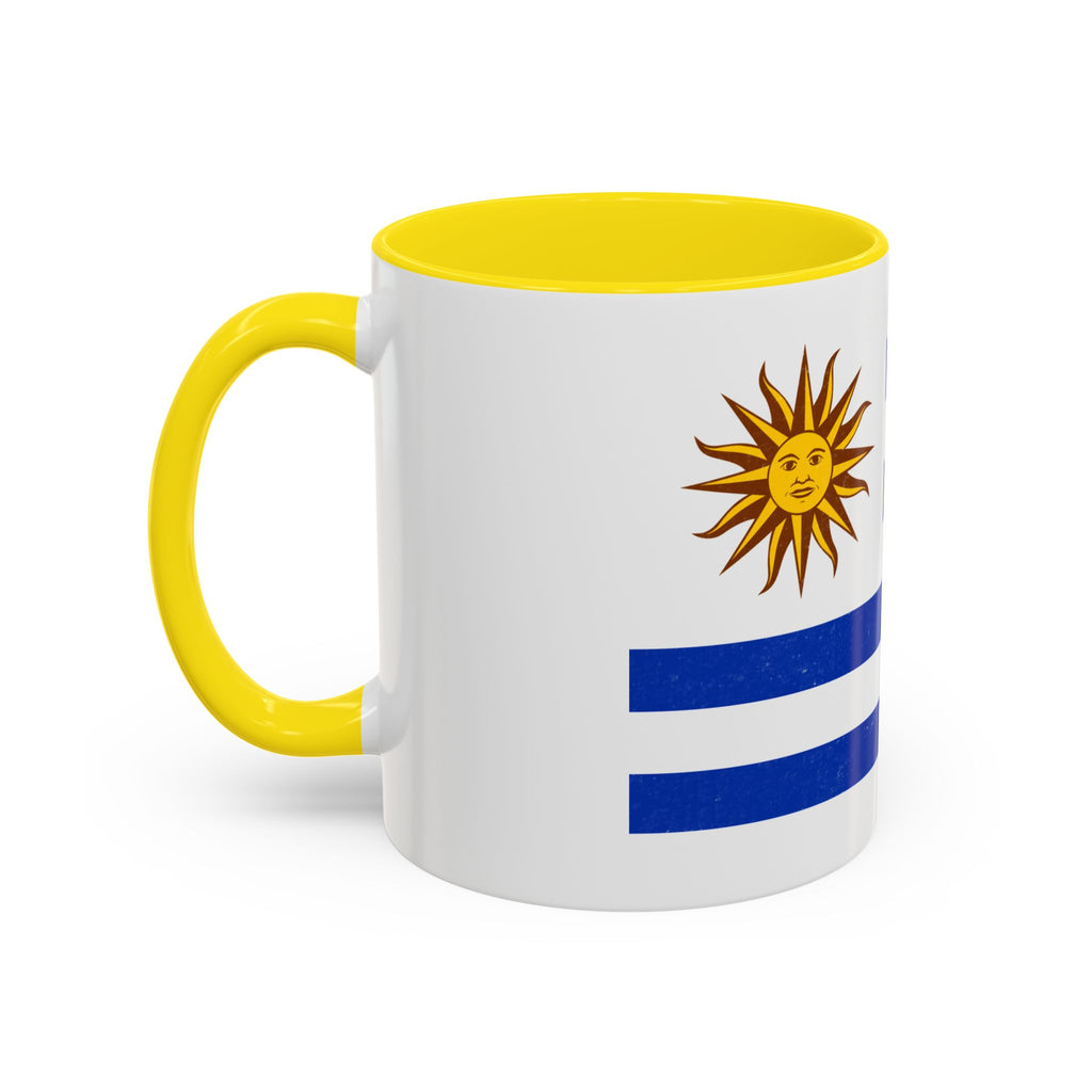 Uruguay Flag Accent Coffee Mug – Blue Stripes with Sun of May, 11oz & 15oz