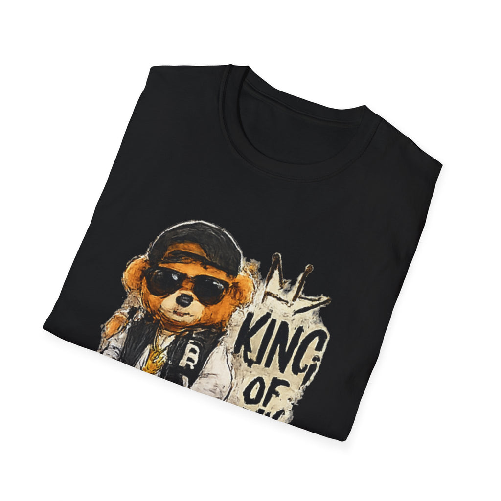 T-Shirt — 'King of My Own World' Cute Bear Graphic Tee