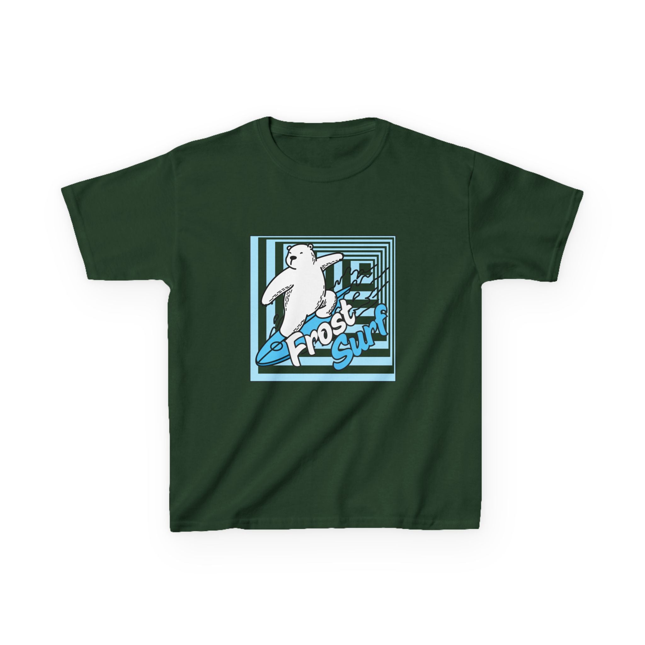 Kids Tee — 'Frost Surf' Polar Bear Surfing Graphic