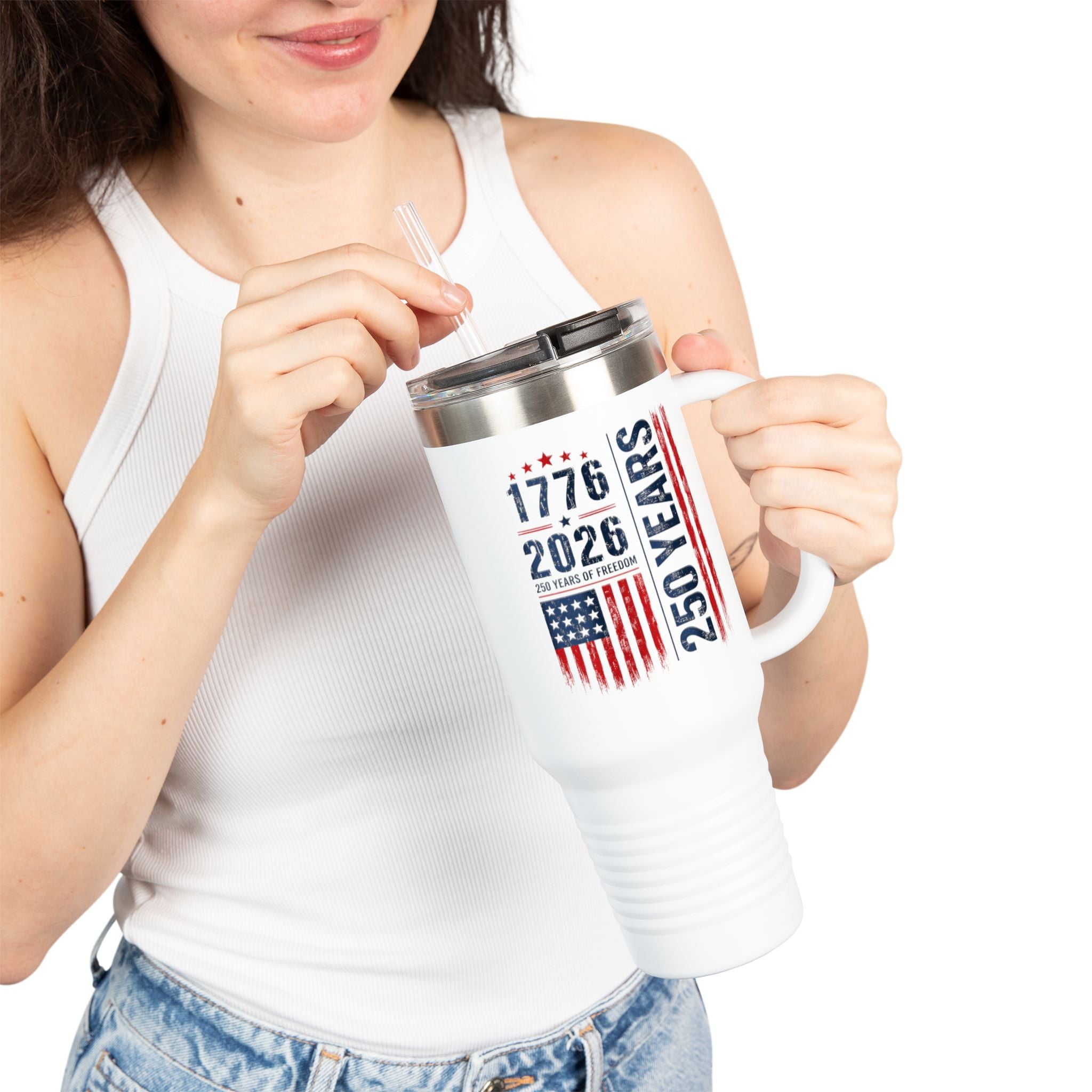 250 Years USA Anniversary 40oz Insulated Travel Mug