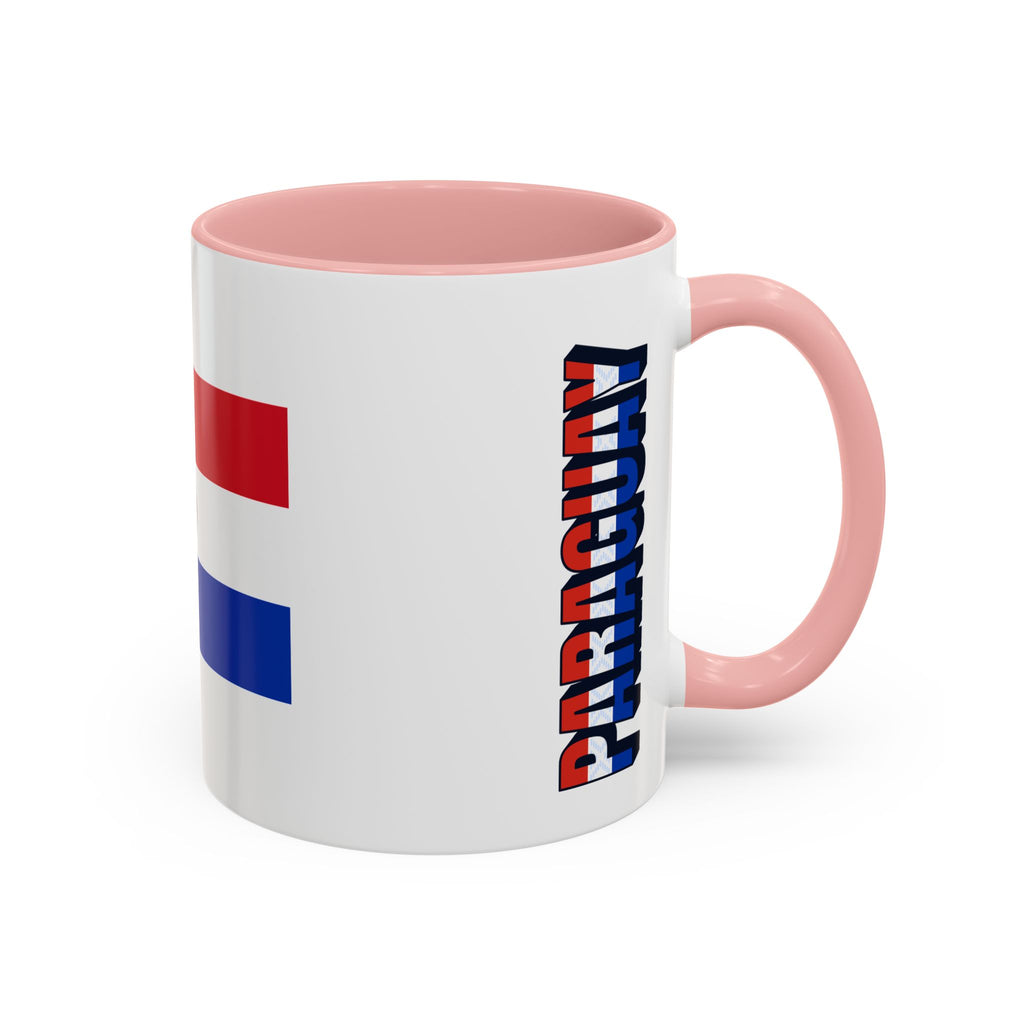 Paraguay Flag Accent Coffee Mug – Patriotic 11/15oz Ceramic Mug