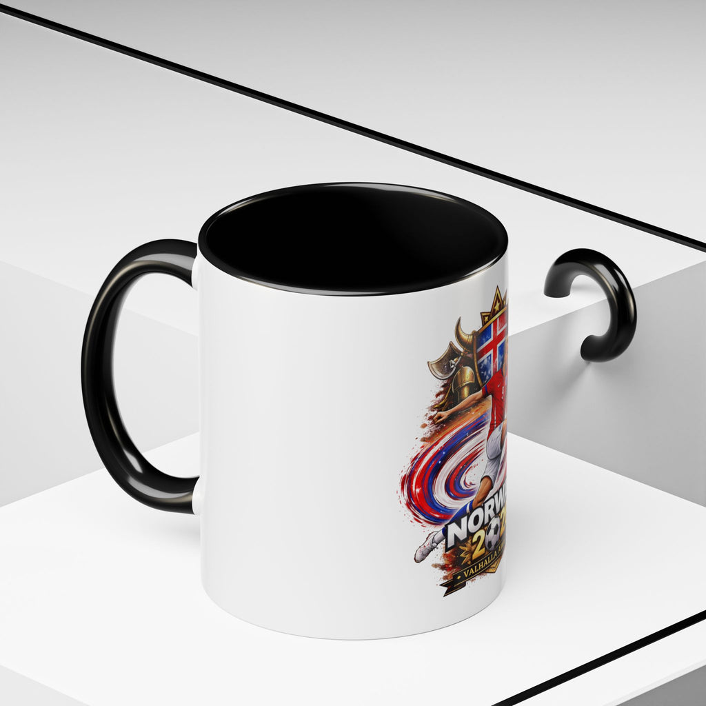 Norway 2026 Soccer Mug – Valhalla Awaits Football Fan Coffee Cup