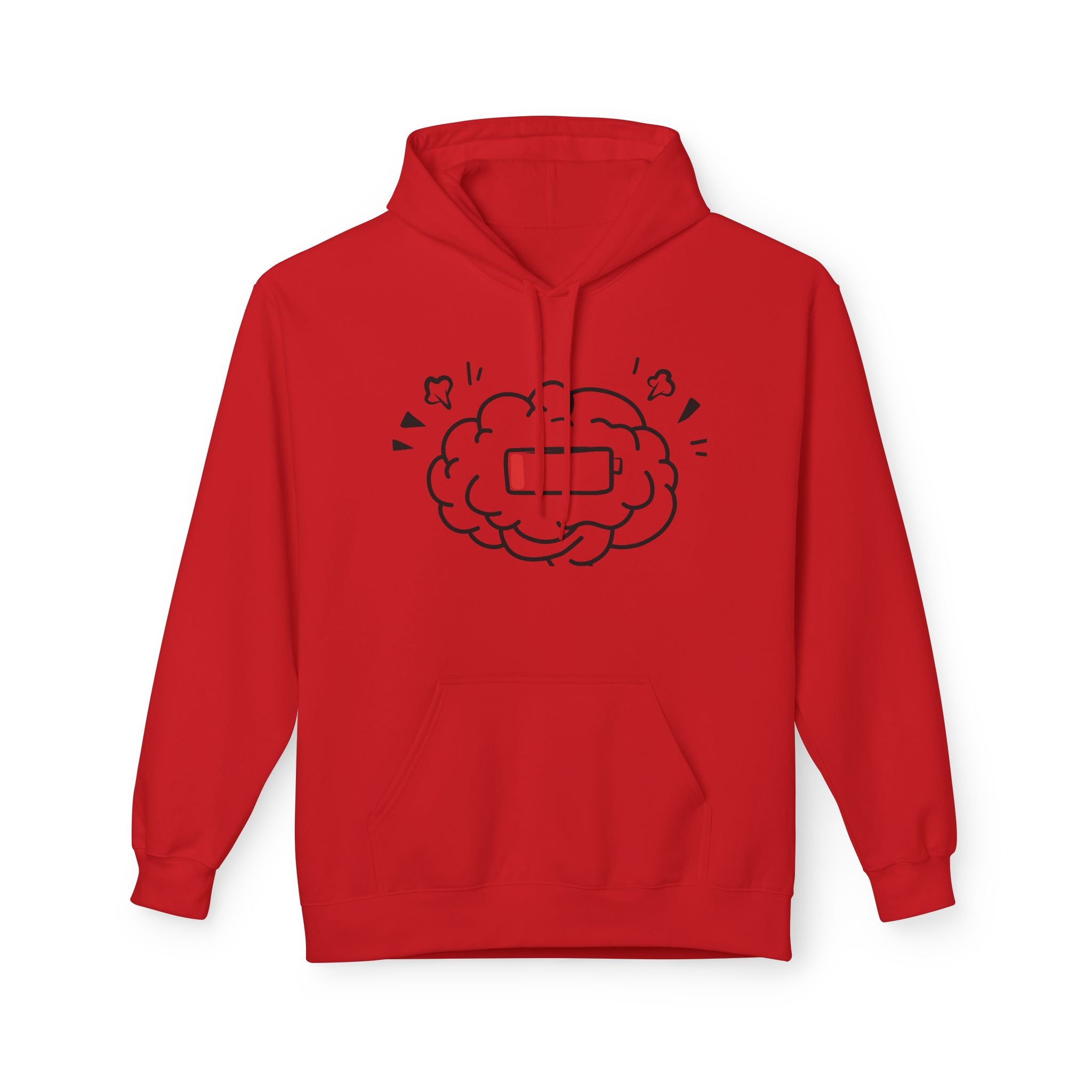 Low Battery Human Unisex Midweight Softstyle Fleece Hoodie