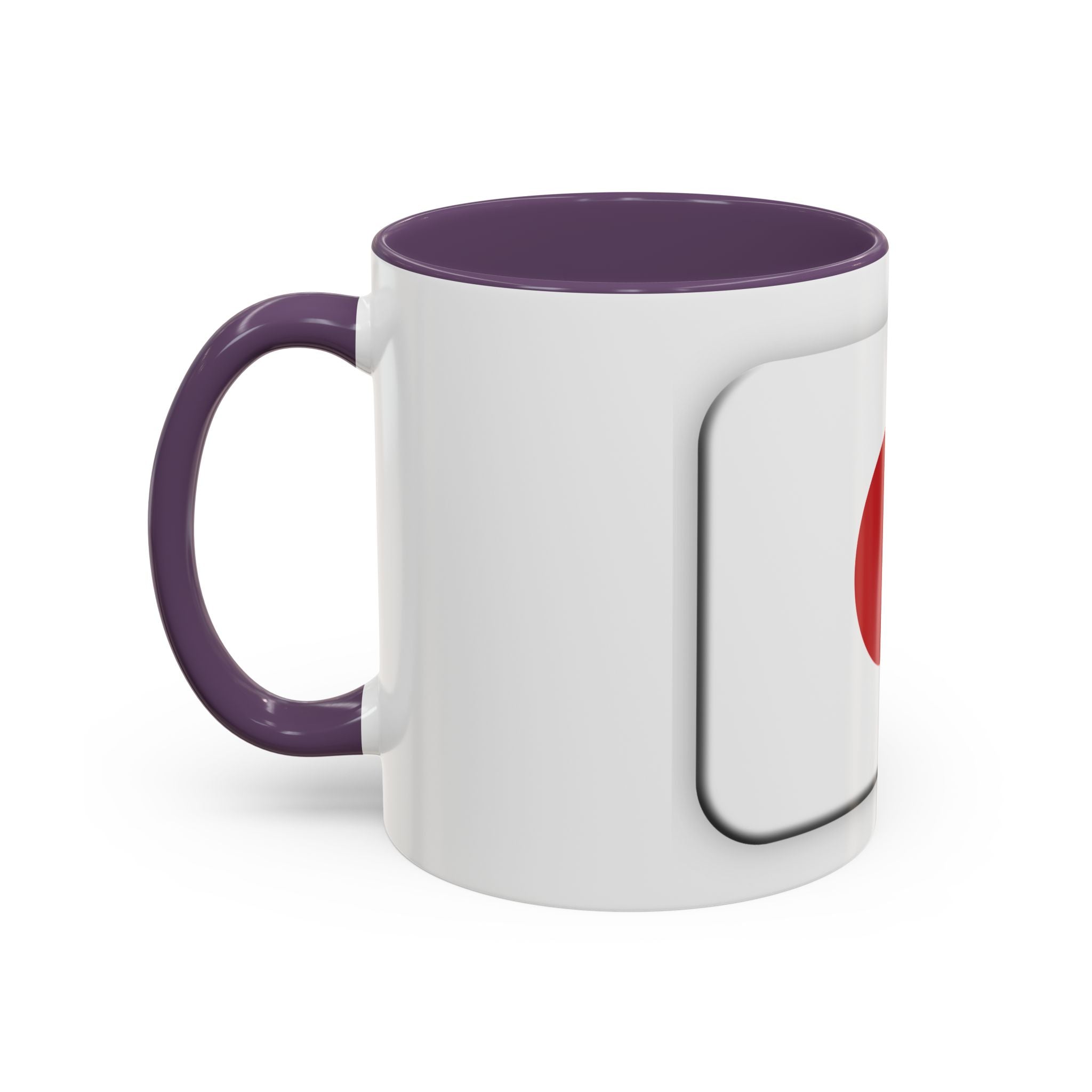 Japanese Minimal Red Dot Accent Coffee Mug — Modern Japanese Flag Inspired Ceramic Mug (11/15oz)