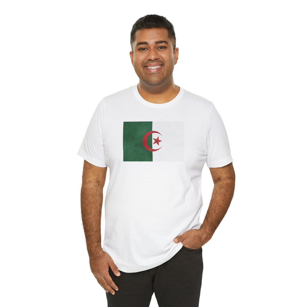 Algeria Flag T-Shirt – 2026 Soccer Fan Tee with Algerian Flags & Crest