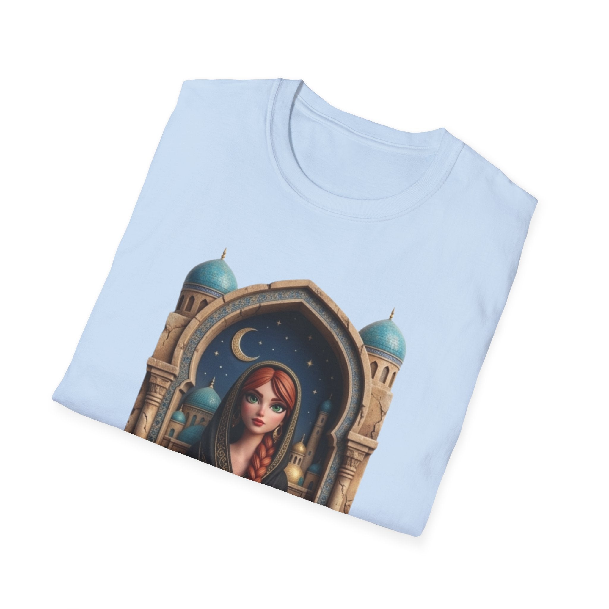Arabic Princess Portrait T-Shirt — Middle Eastern Archway Art Tee