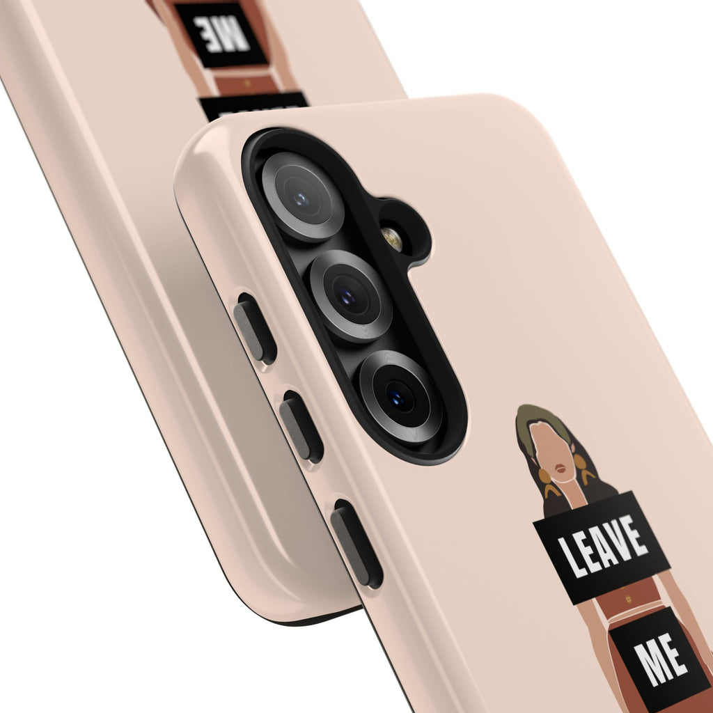 Leave Me Alone Phone Case — Tough Protective iPhone Case with Bold Statement Design
