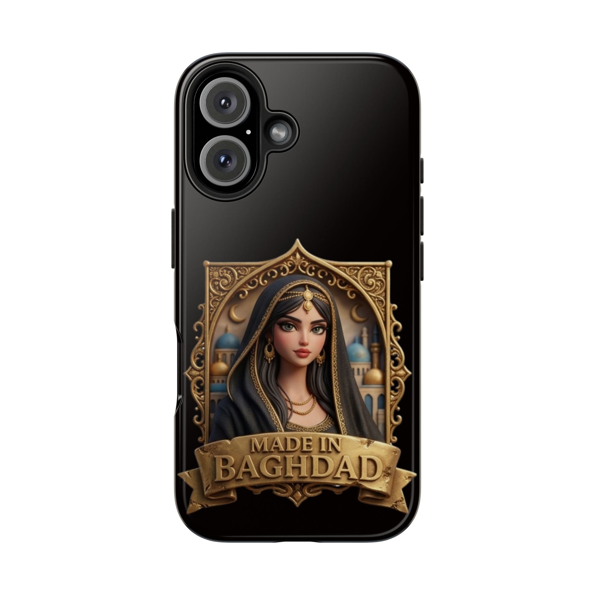 Made in Baghdad Phone Case — Elegant Middle Eastern Portrait Tough Protective Case