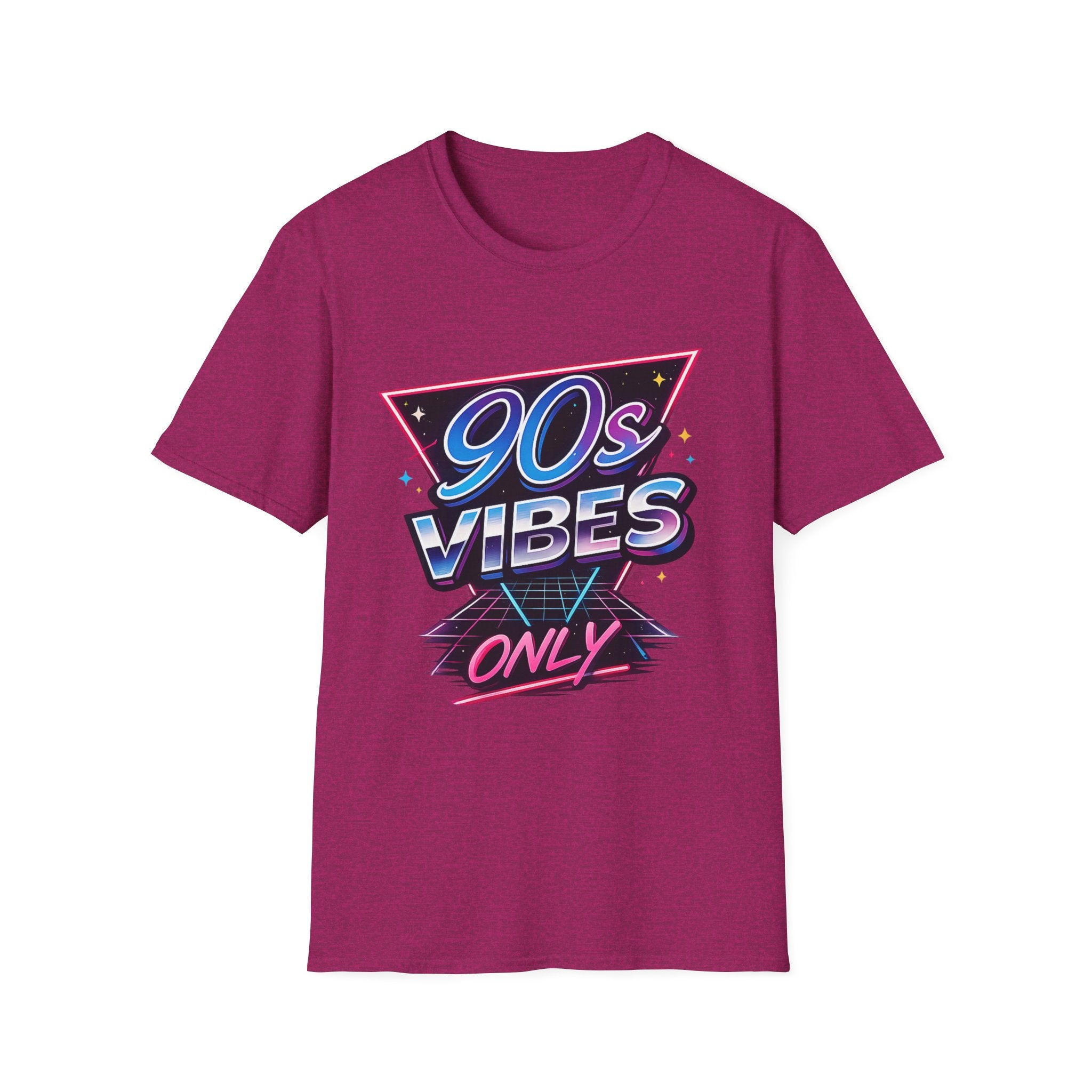 90s Vibes T-Shirt — Retro Neon Graphic Tee