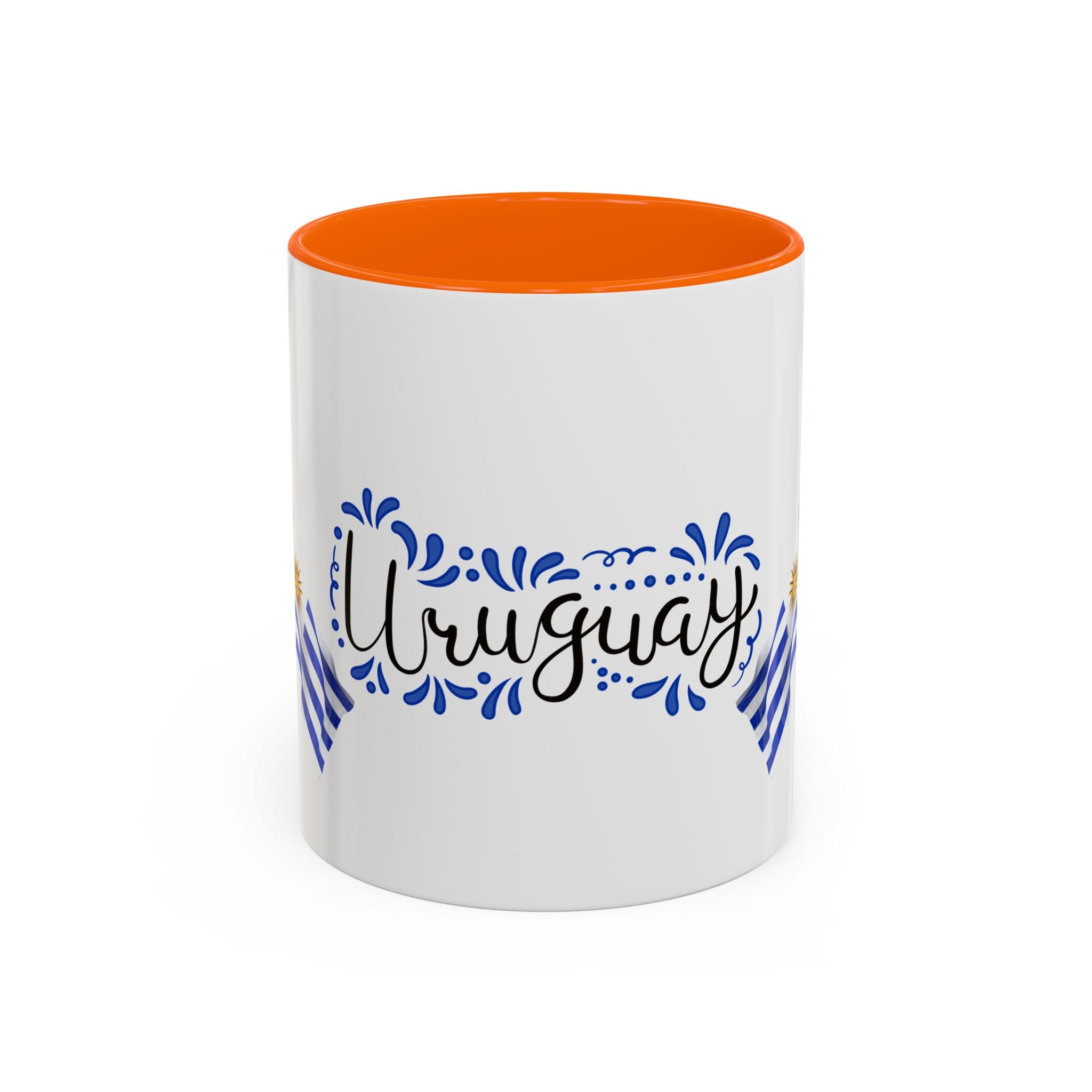 Uruguay Flag Accent Coffee Mug — Blue Sun National Pride 11/15oz
