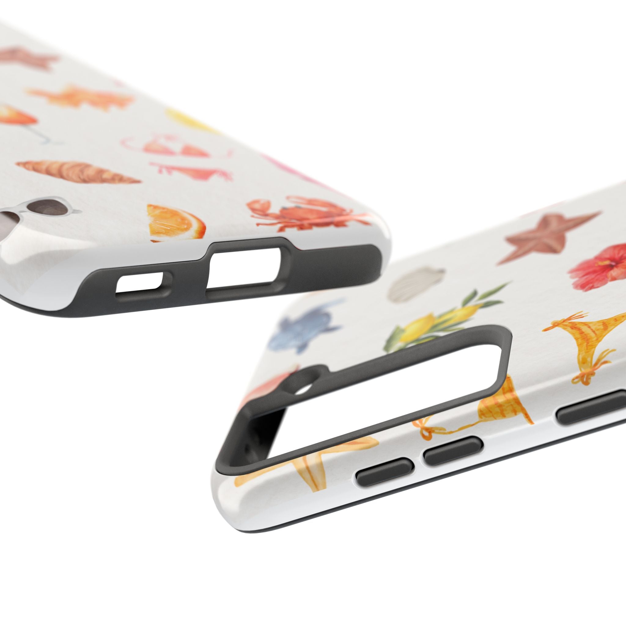 Summer Seashells Pattern Tough Phone Case — Beach Vacation Phone Cover