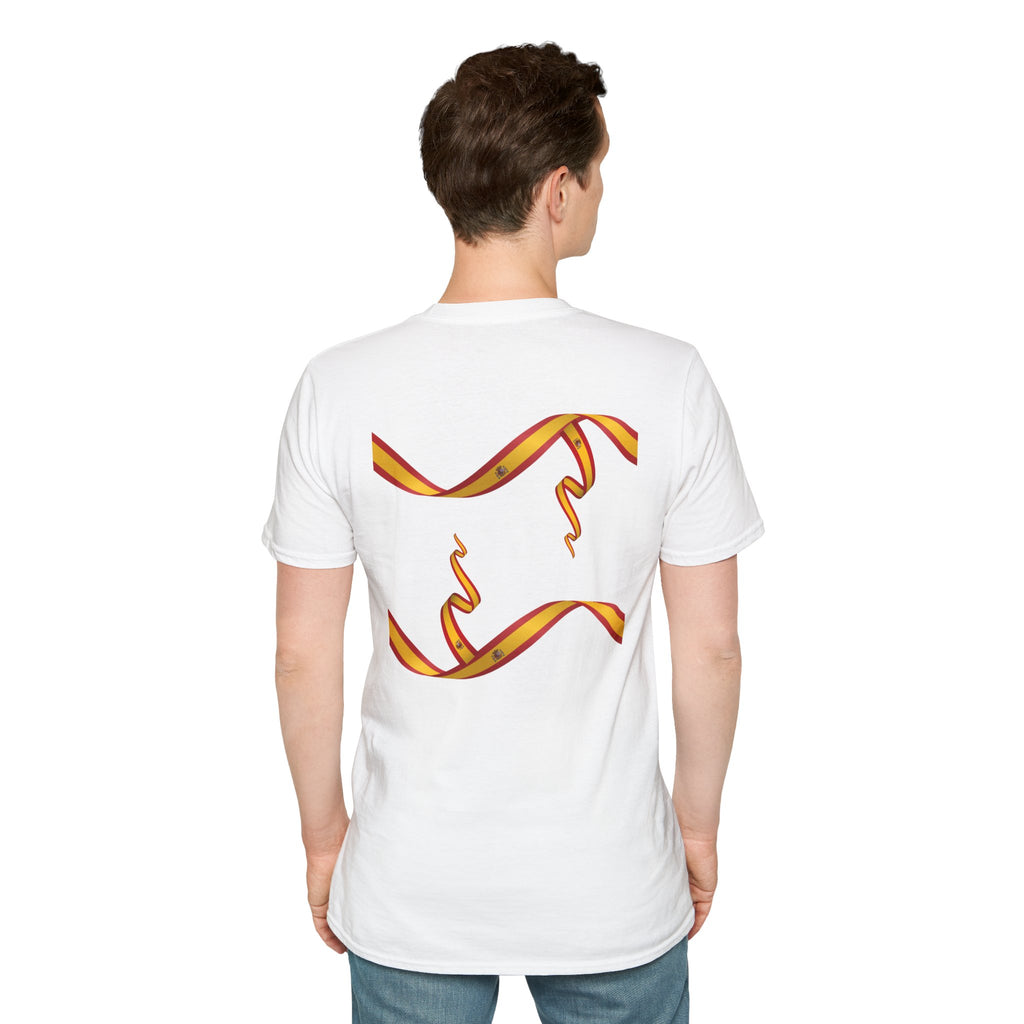 Spain 2026 Soccer Fan T-Shirt — Spain Flag, Landmarks & Ribbon Football Tee