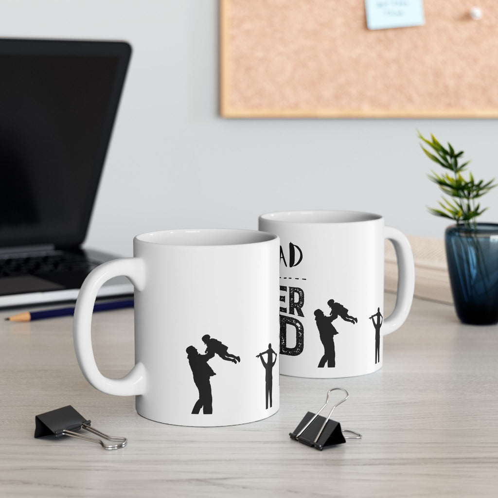 My dad is super hero Ceramic Mug, (11oz)