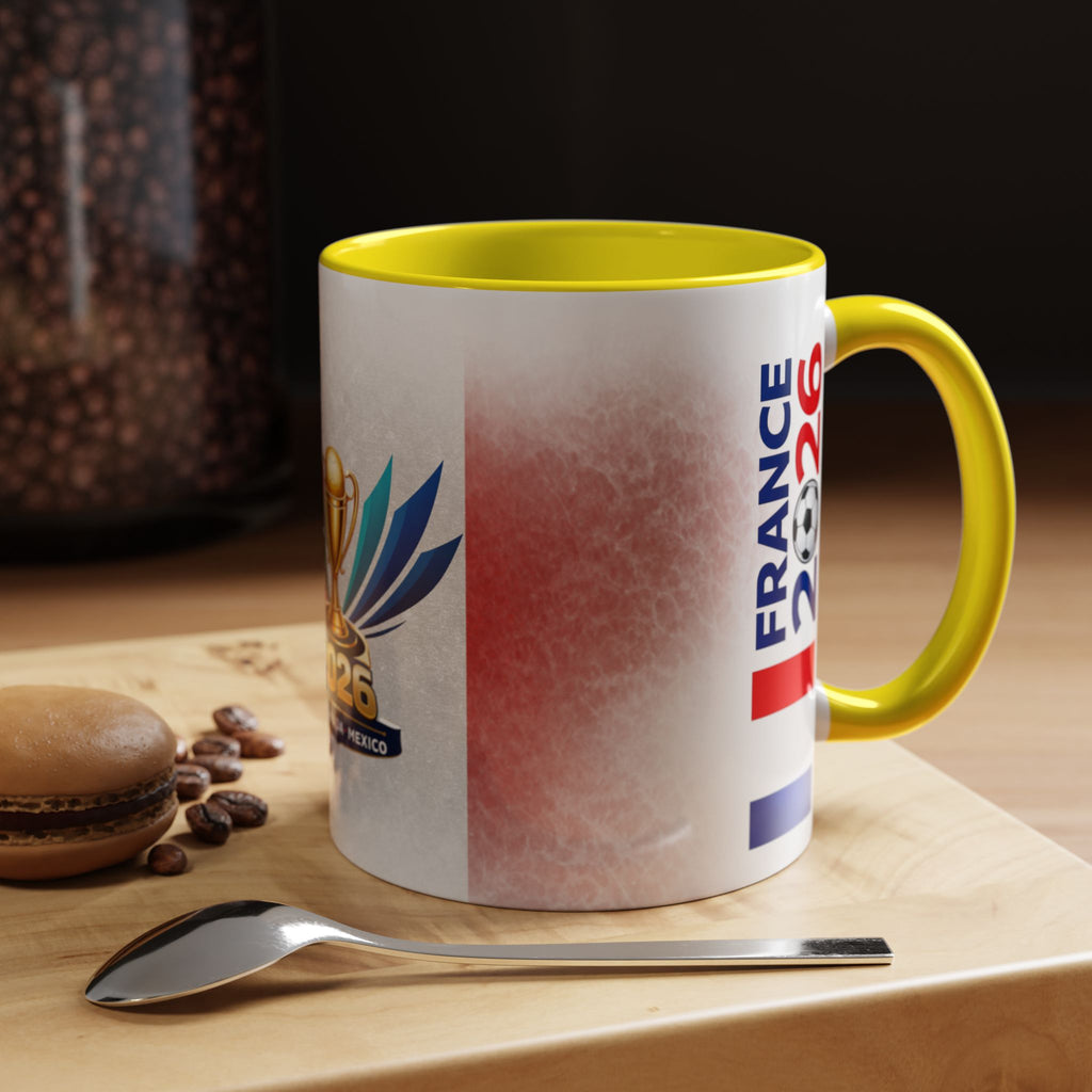 Soccer 2026 Commemorative Mug — France Accent Coffee Cup (11/15oz)