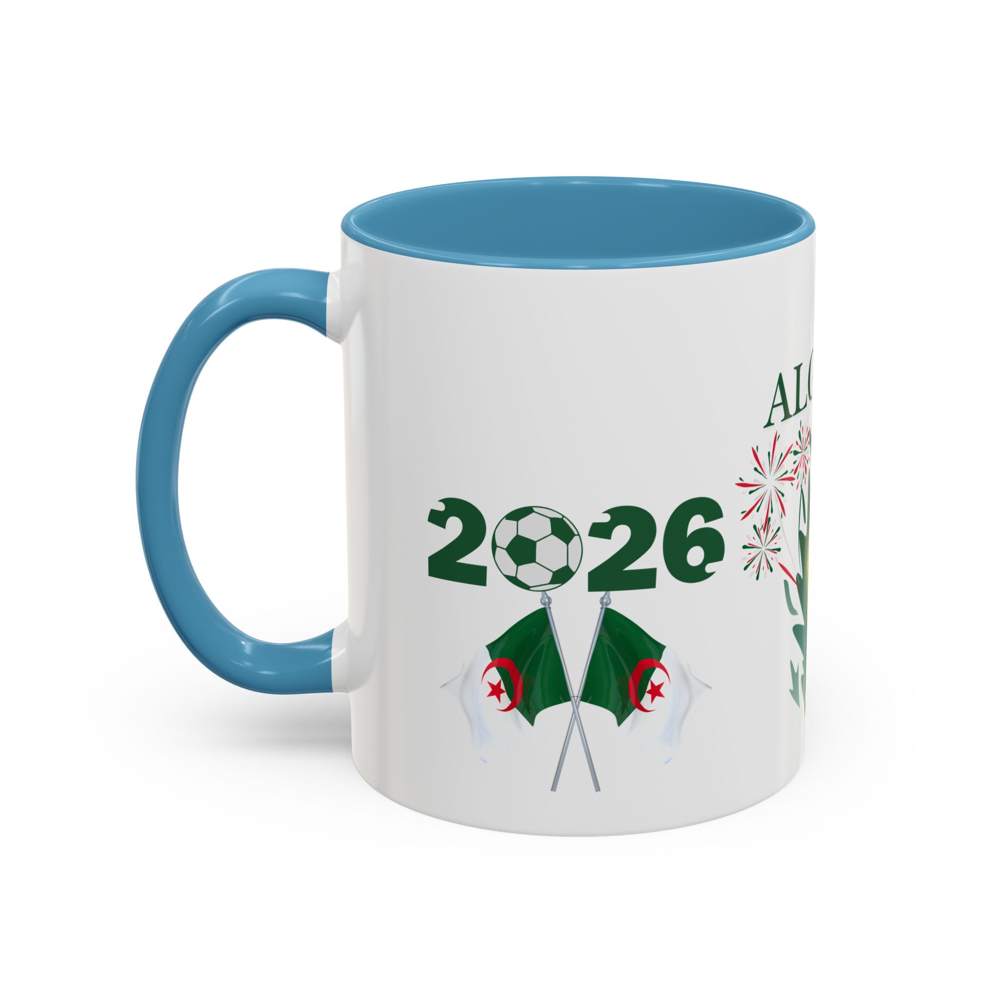 Algeria 2026 Cup Coffee Mug - Soccer Fan Accent Mug