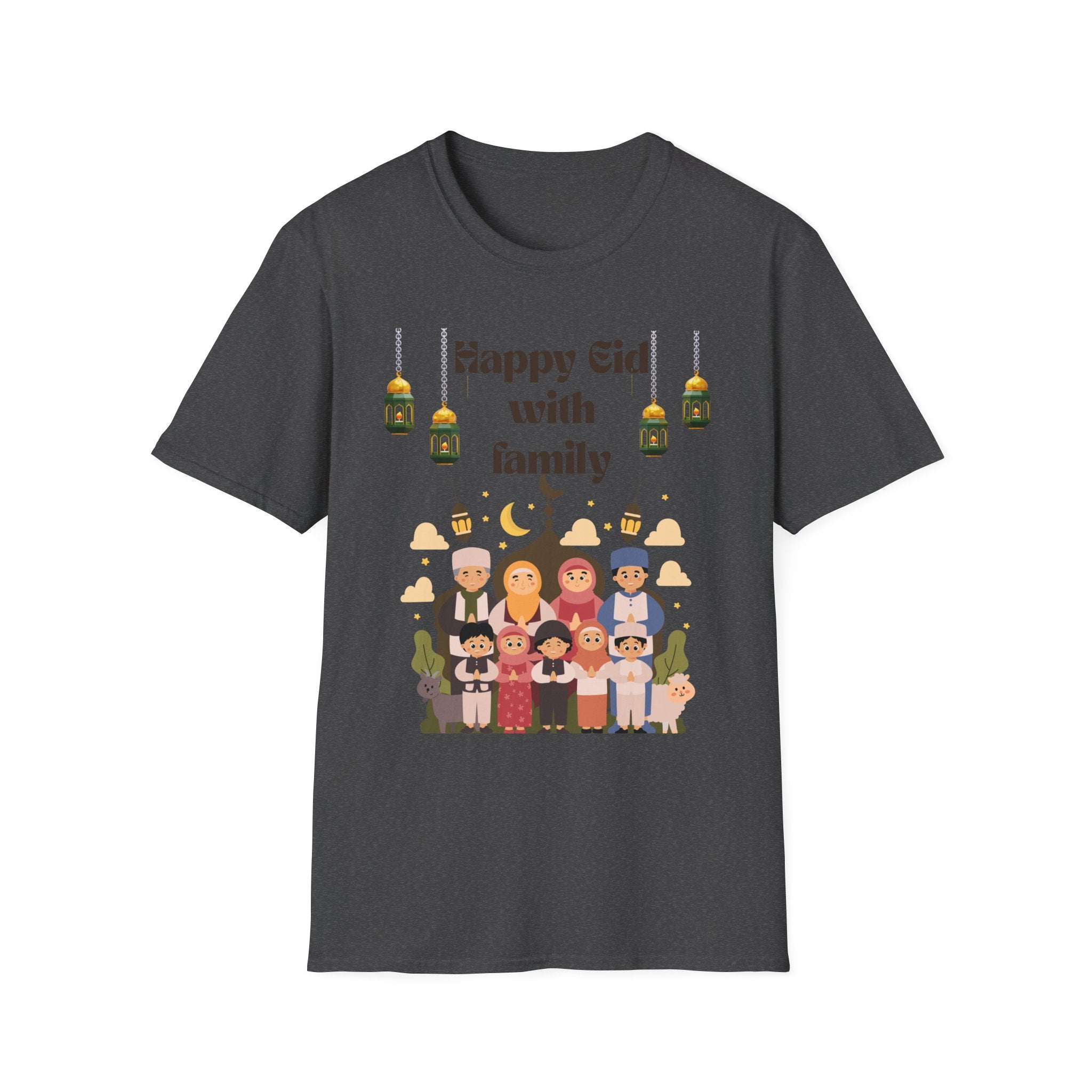 Eid with Family T-Shirt – Happy Eid Muslim Family Celebration Tee