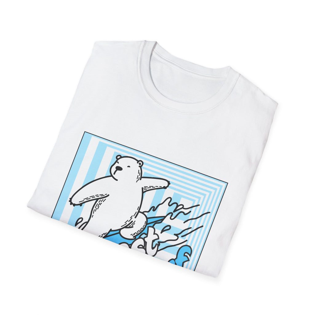 Polar Bear Surf T-Shirt — "Frost Surf" Cute Winter Surfing Graphic Tee