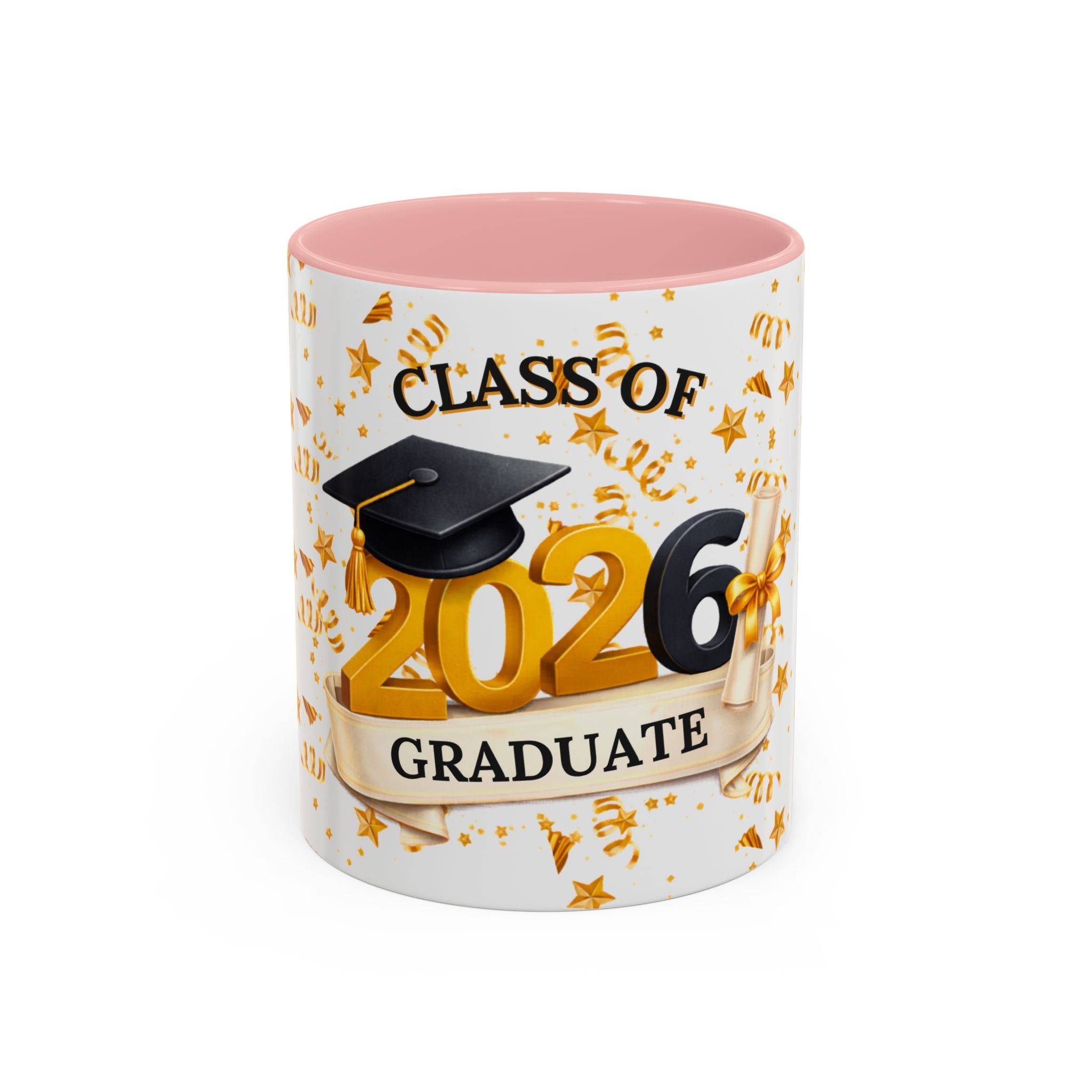 Class of 2026 Graduate Accent Coffee Mug – Black Interior, Graduation Gift