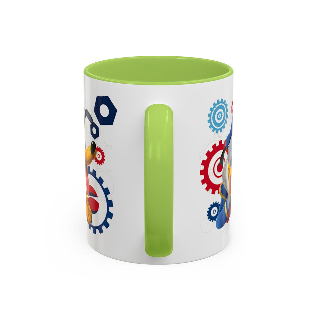 Disney Mickey & Friends Accent Coffee Mug – Mickey, Goofy & Pluto Cartoon Gift (11oz)