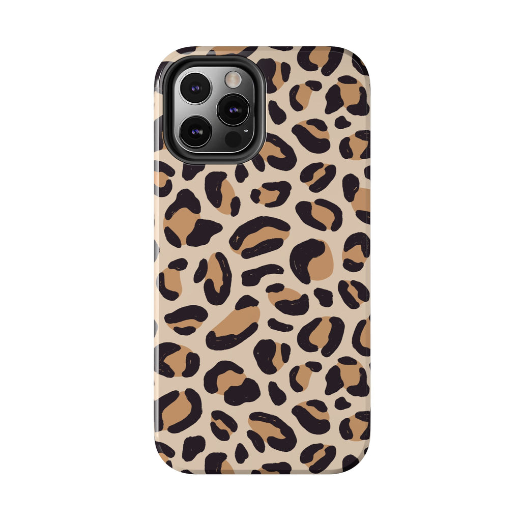 Leopard Print Tough Phone Case – Durable Glam Protective Cover