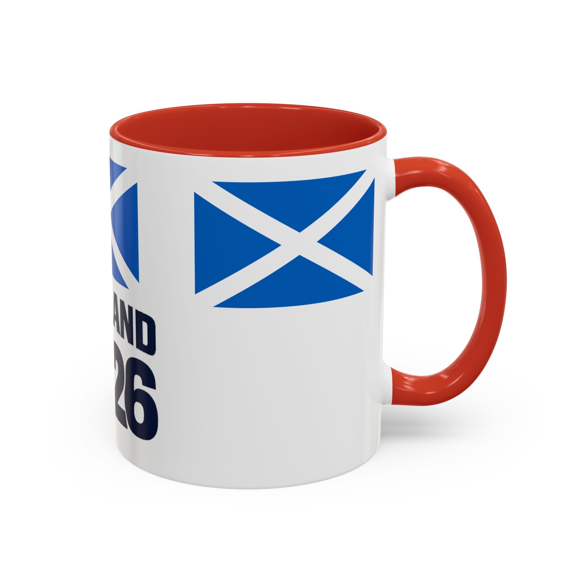Scotland 2026 Cup Coffee Mug – Scottish Flag & Trophy Accent Mug (11/15oz)