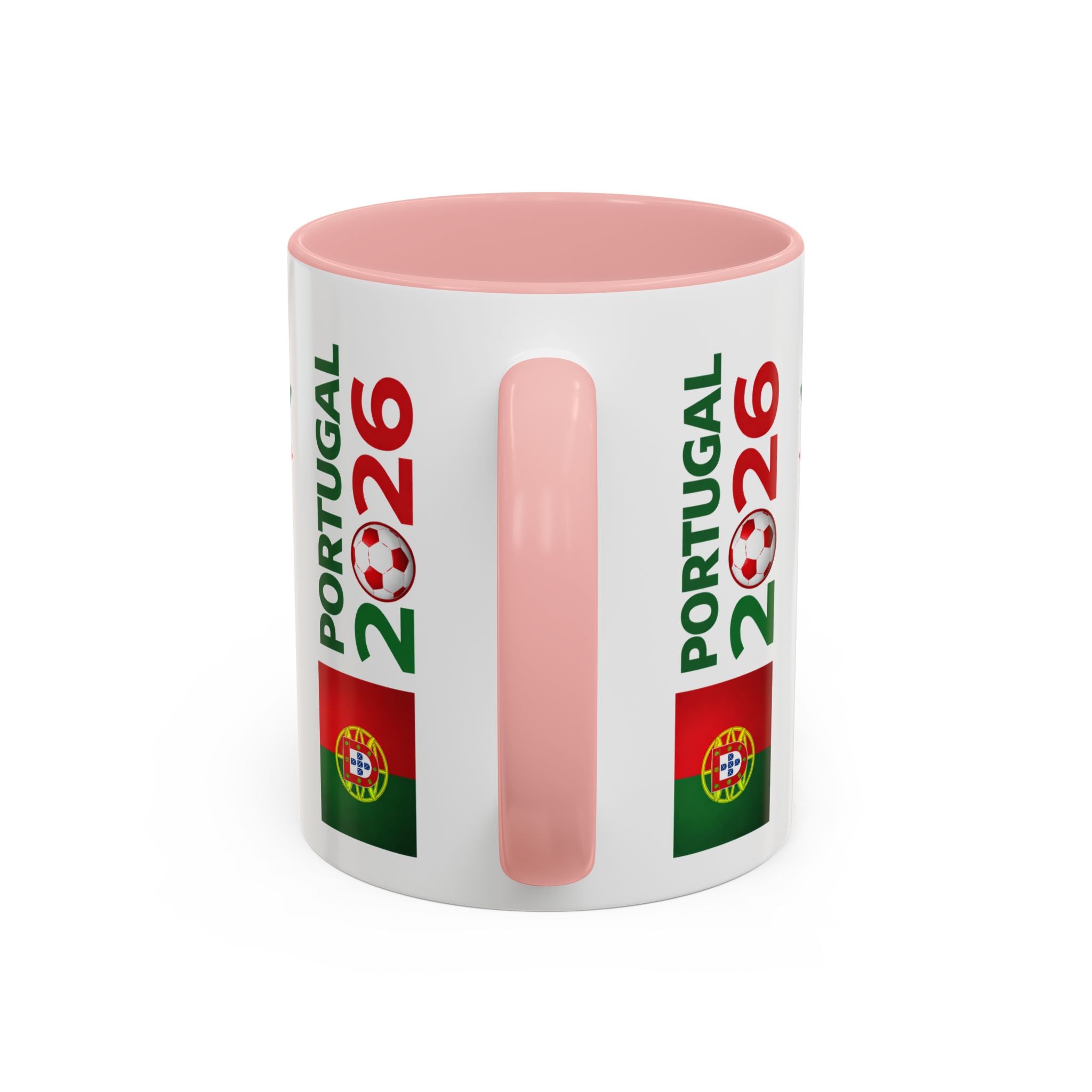 Portugal 2026 Soccer Cup Accent Coffee Mug – Portugal 2026 Trophy Design