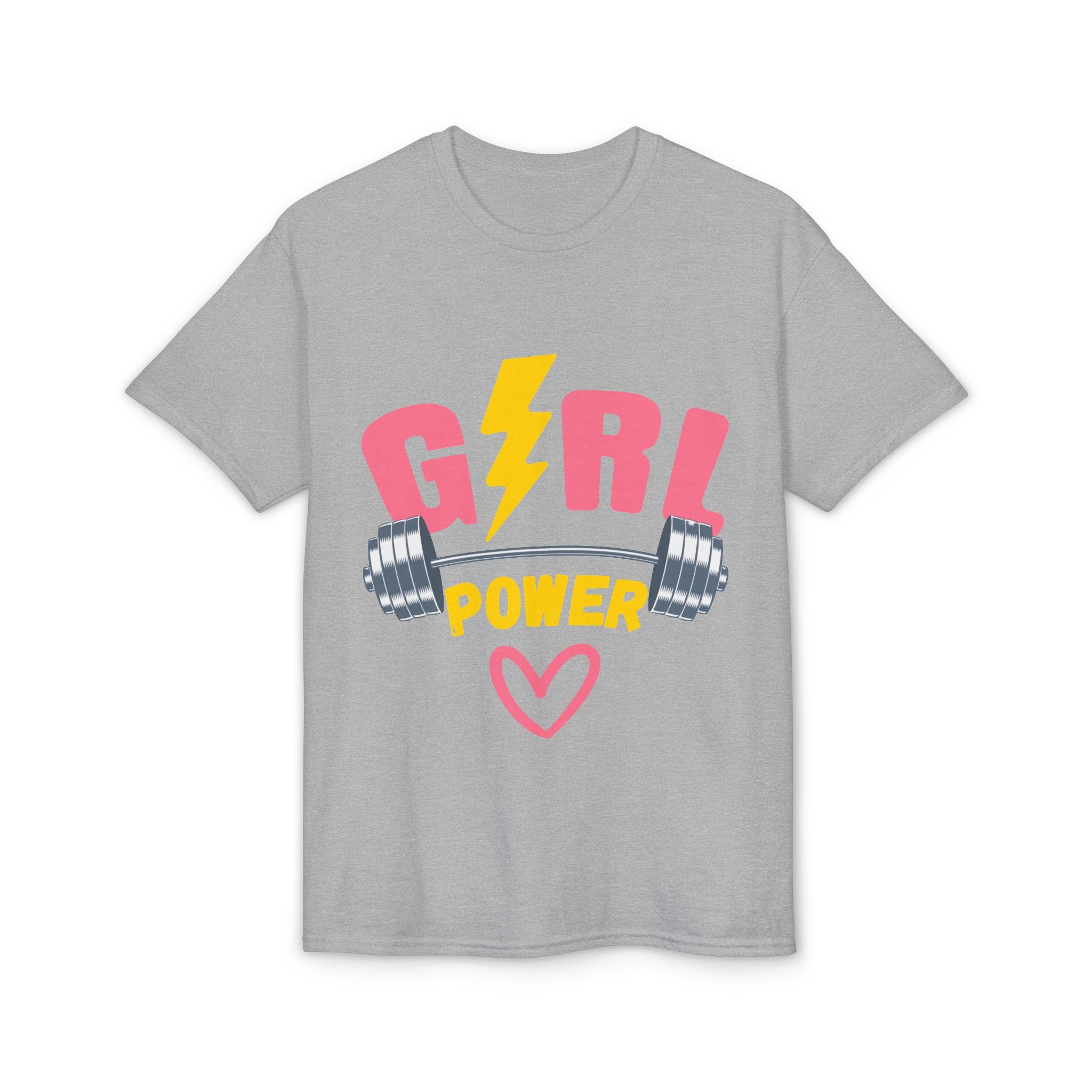 Girl Power T-Shirt — Pink Lightning Barbell Fitness Tee