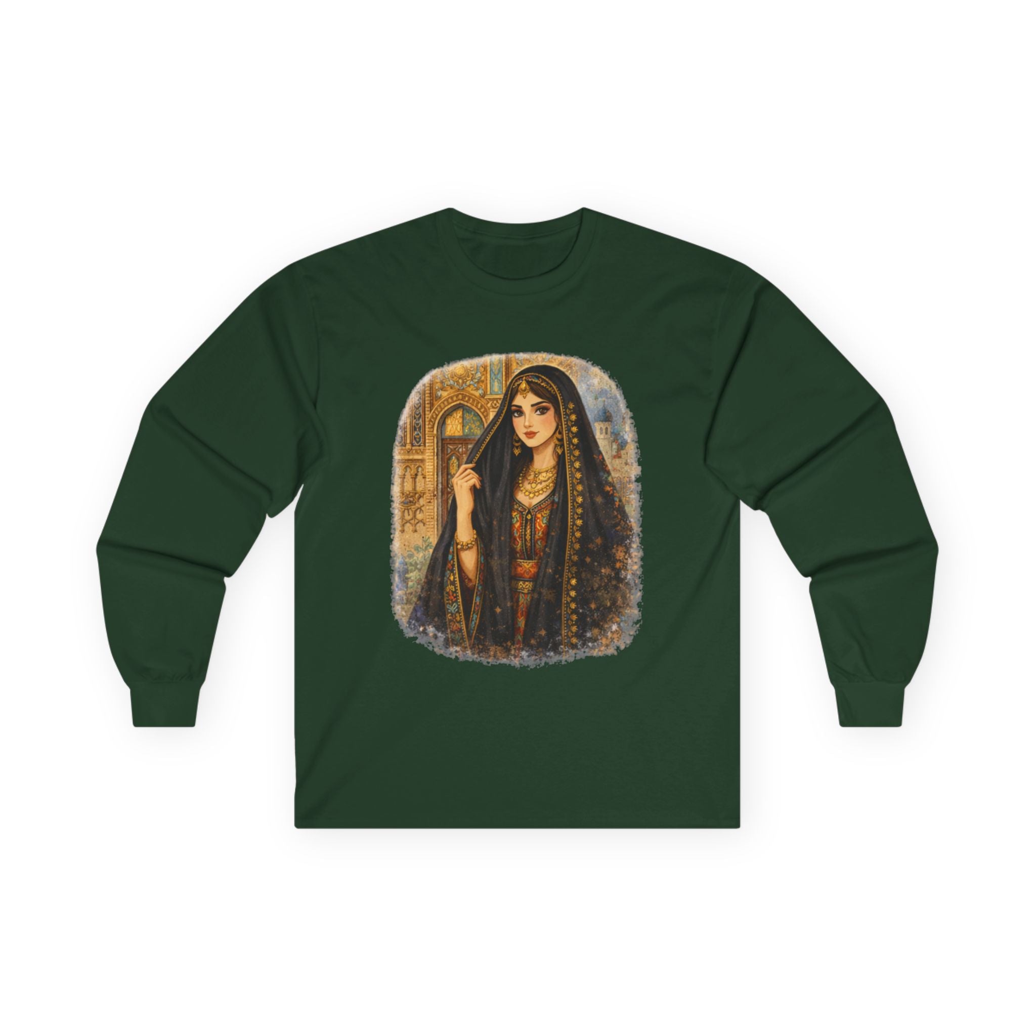 Vintage Arabian Nights Portrait Long Sleeve Tee