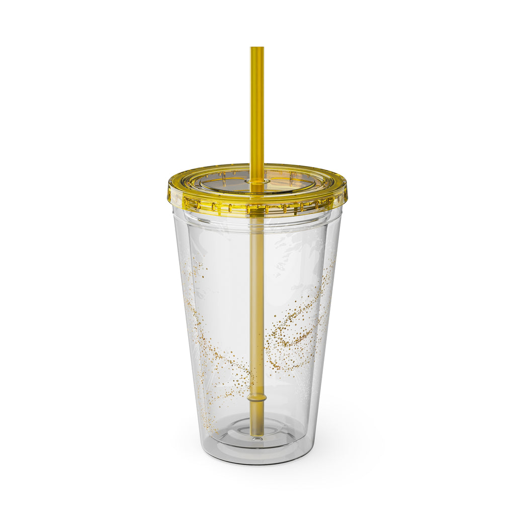 Minnie Mouse Sunsplash 16oz Tumbler with Straw