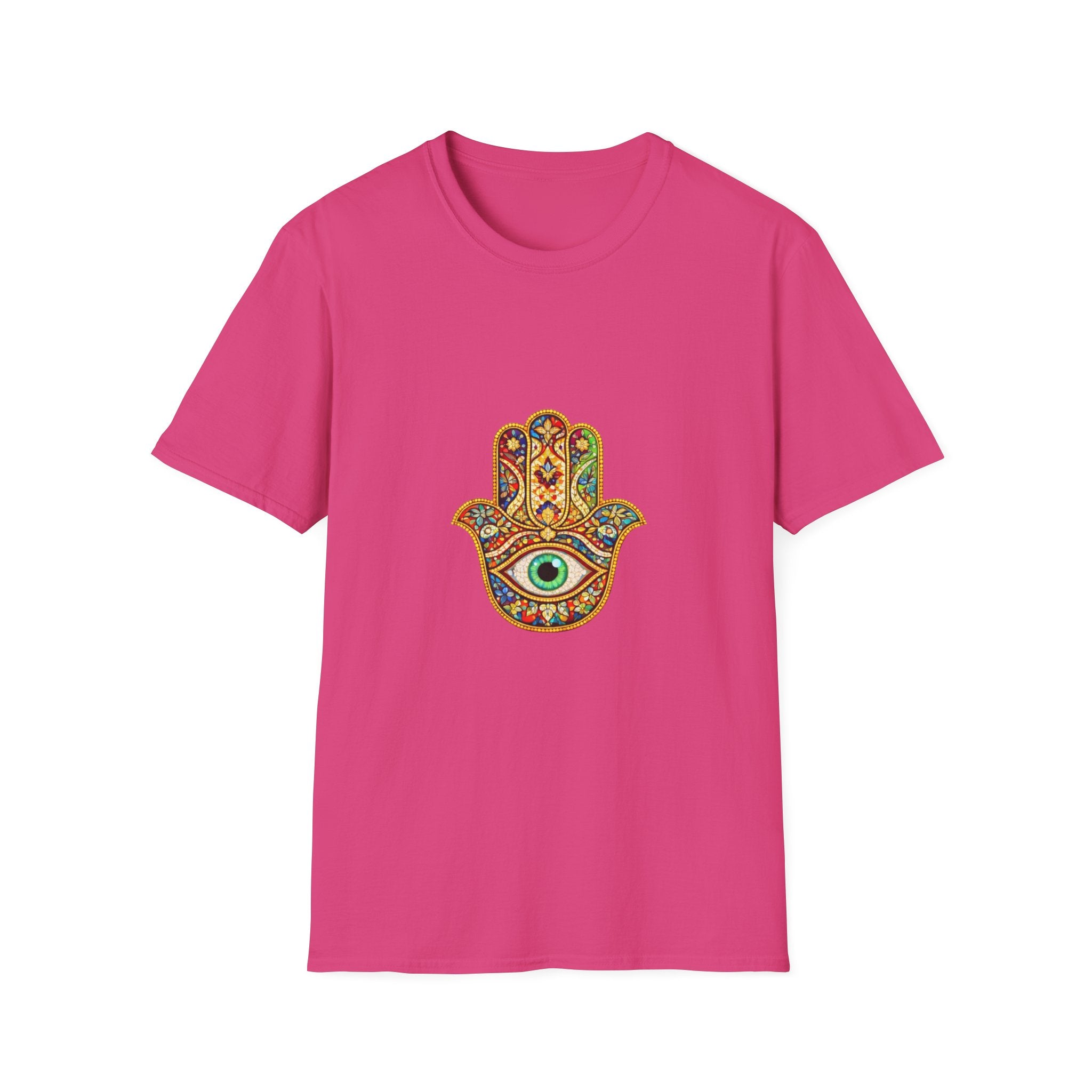 Hamsa Hand T-Shirt – Colorful Protective Eye Boho Tee