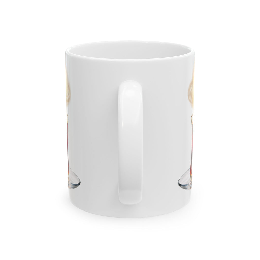 Arabic ‘خدري الجاي’ Coffee Mug — Gold Smoke Ceramic Tea Cup