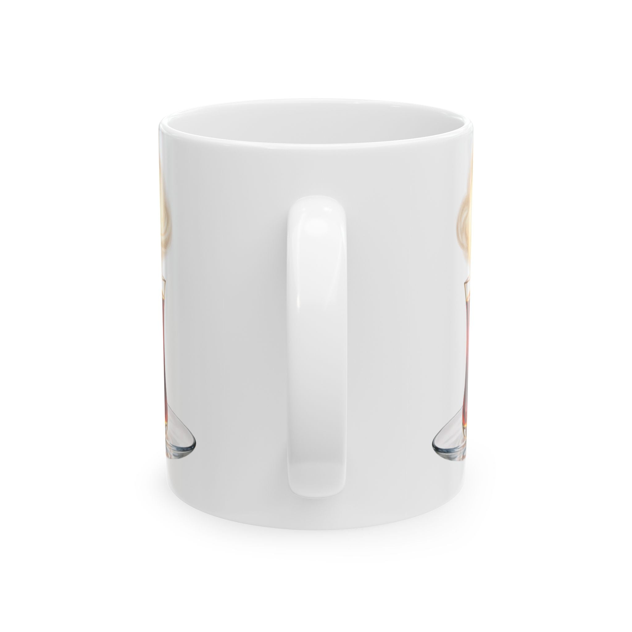 Arabic ‘خدري الجاي’ Coffee Mug — Gold Smoke Ceramic Tea Cup