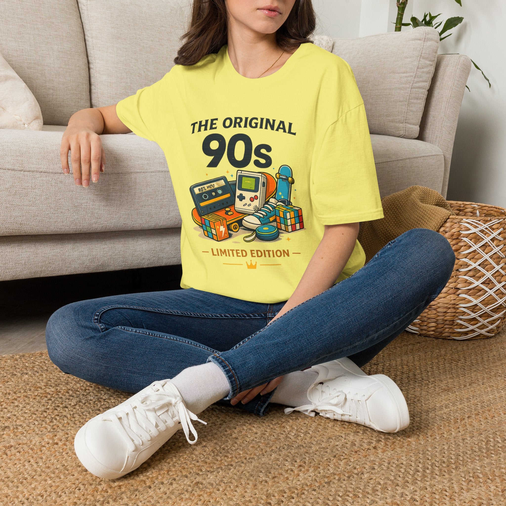 90s Retro Tee — "The Original 90s" Vintage Gaming & Nostalgia Graphic T-Shirt