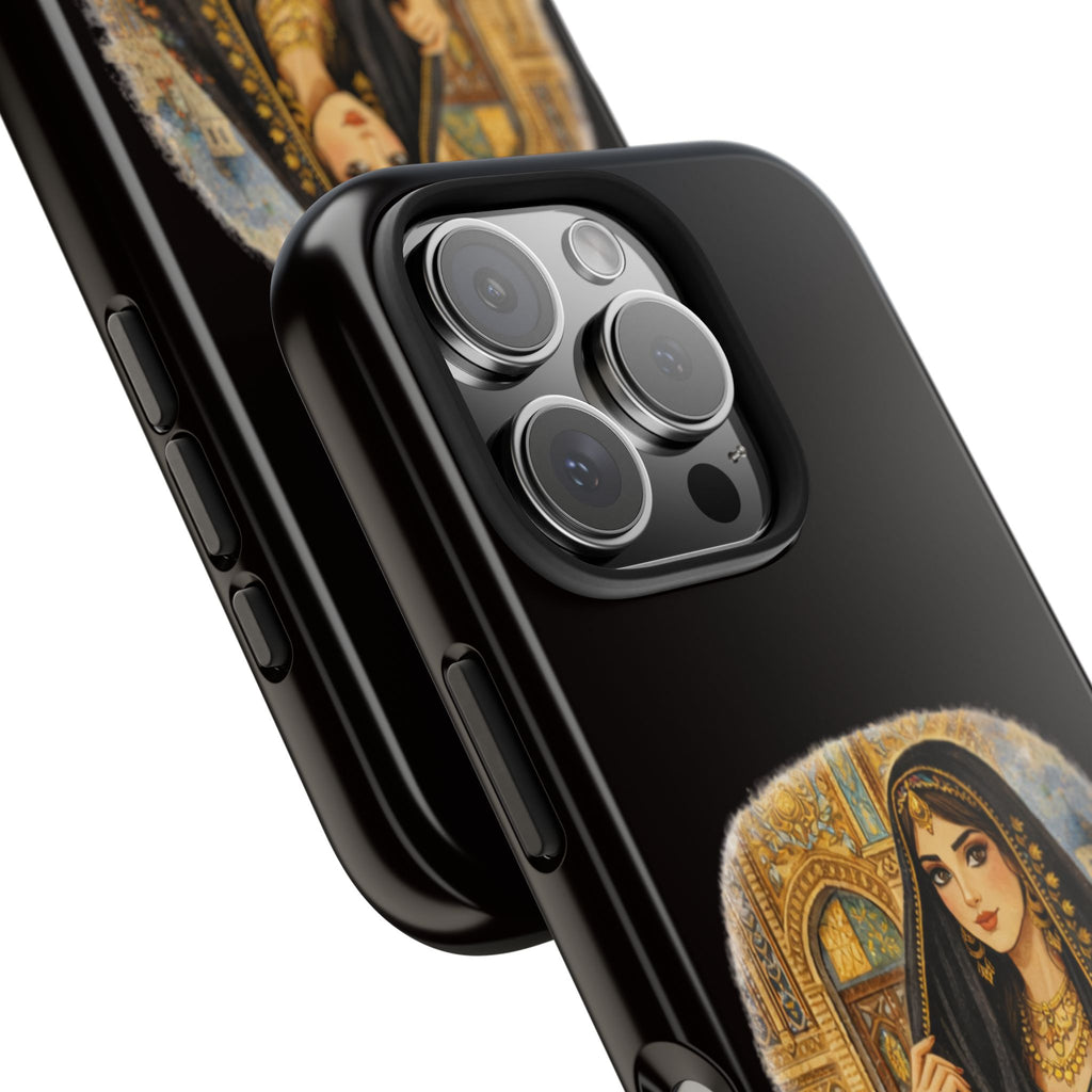 Elegant Persian Princess Tough Phone Case – Vintage Middle Eastern Art iPhone Cover