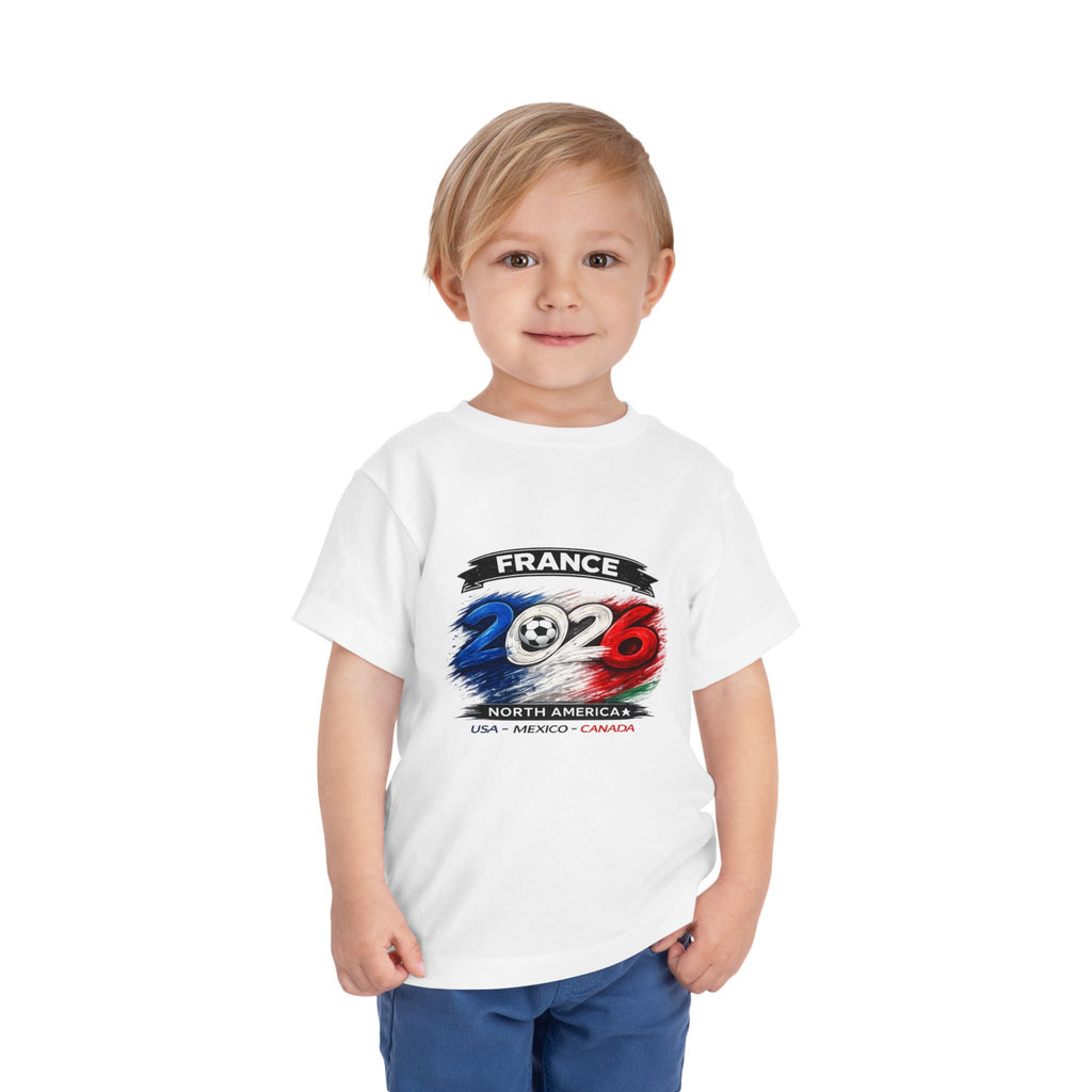 France 2026 Toddler Tee — Cup Soccer Champion Flags