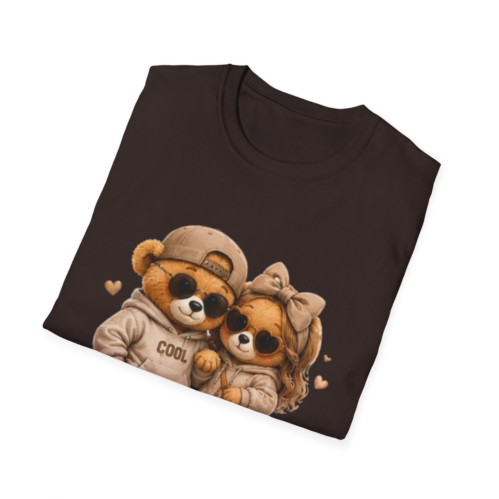 Cute Couple Bear Tee — Cozy Matching Cartoon Bear unisex T-Shirt