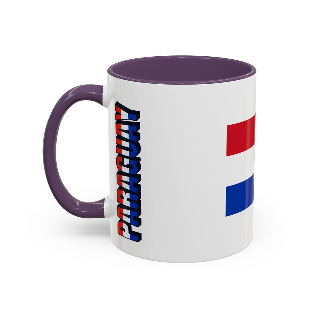 Paraguay Flag Accent Coffee Mug – Patriotic 11/15oz Ceramic Mug