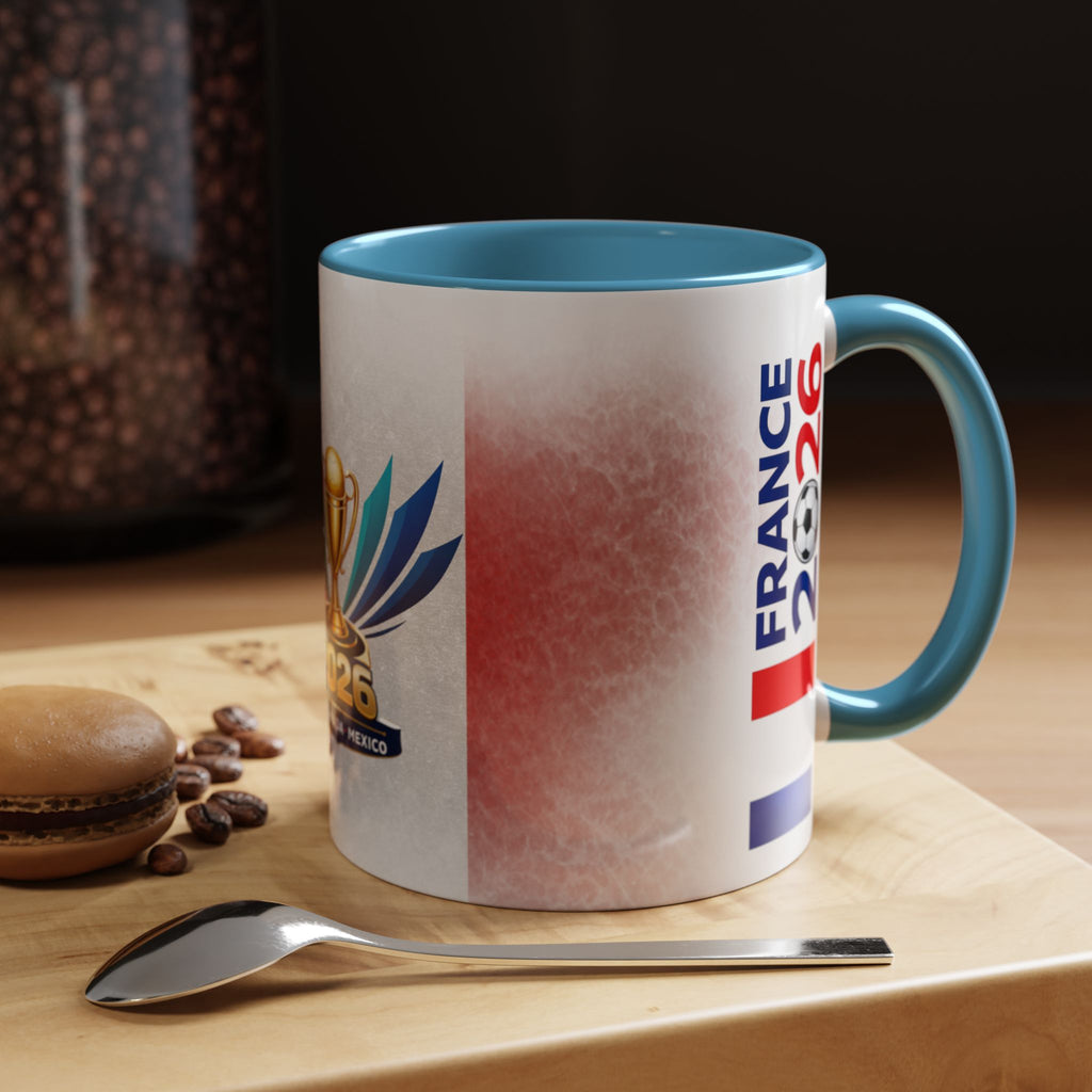 Soccer 2026 Commemorative Mug — France Accent Coffee Cup (11/15oz)