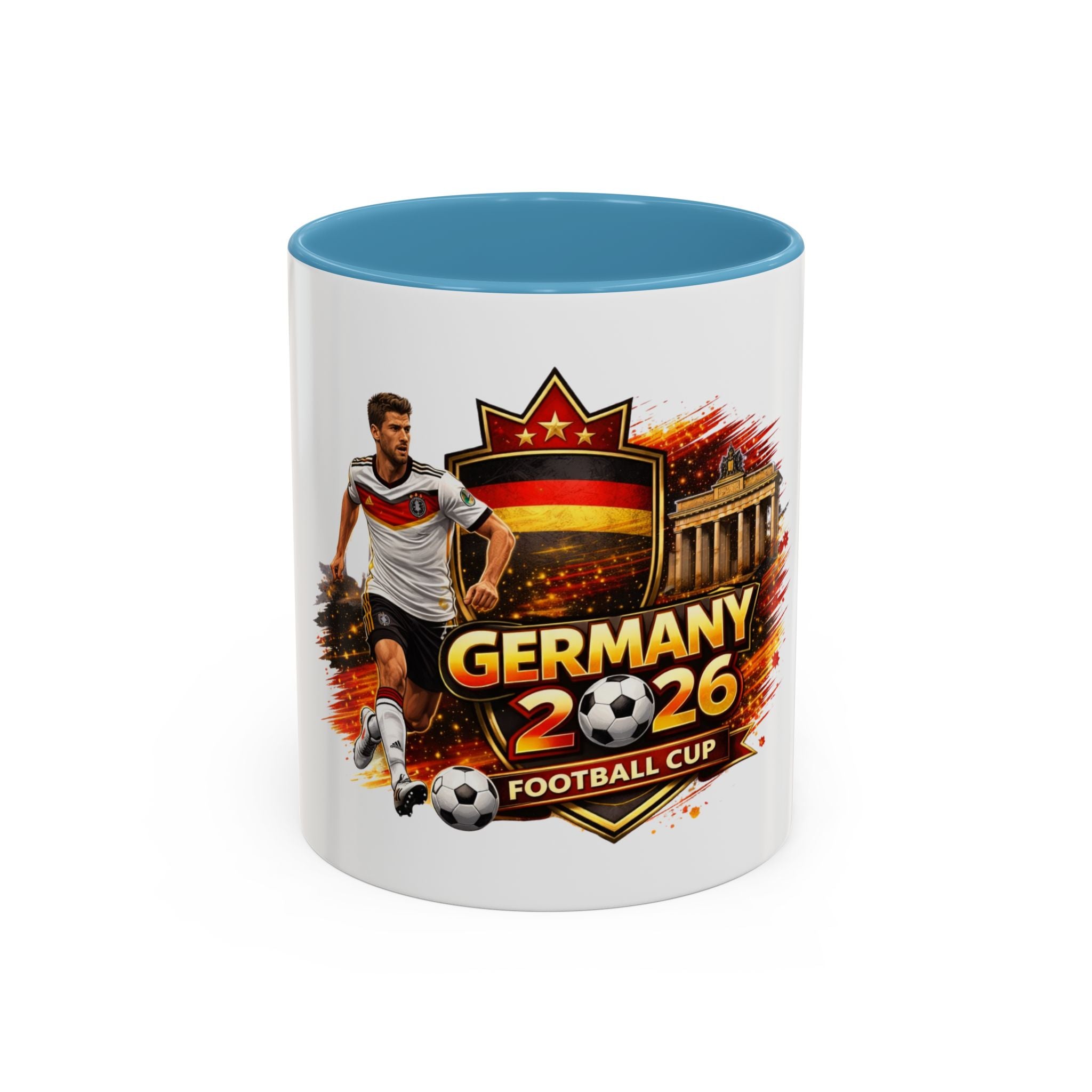 Germany 2026 Football Cup Coffee Mug – Soccer Fan Germany 2026 Accent Mug