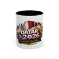 Qatar 2026 Football Passion Accent Coffee Mug (11/15oz)