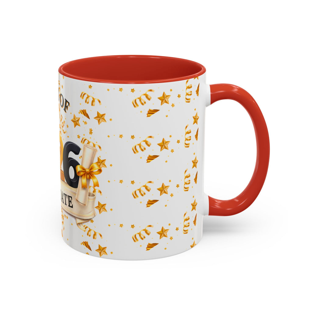 Class of 2026 Graduate Accent Coffee Mug – Black Interior, Graduation Gift