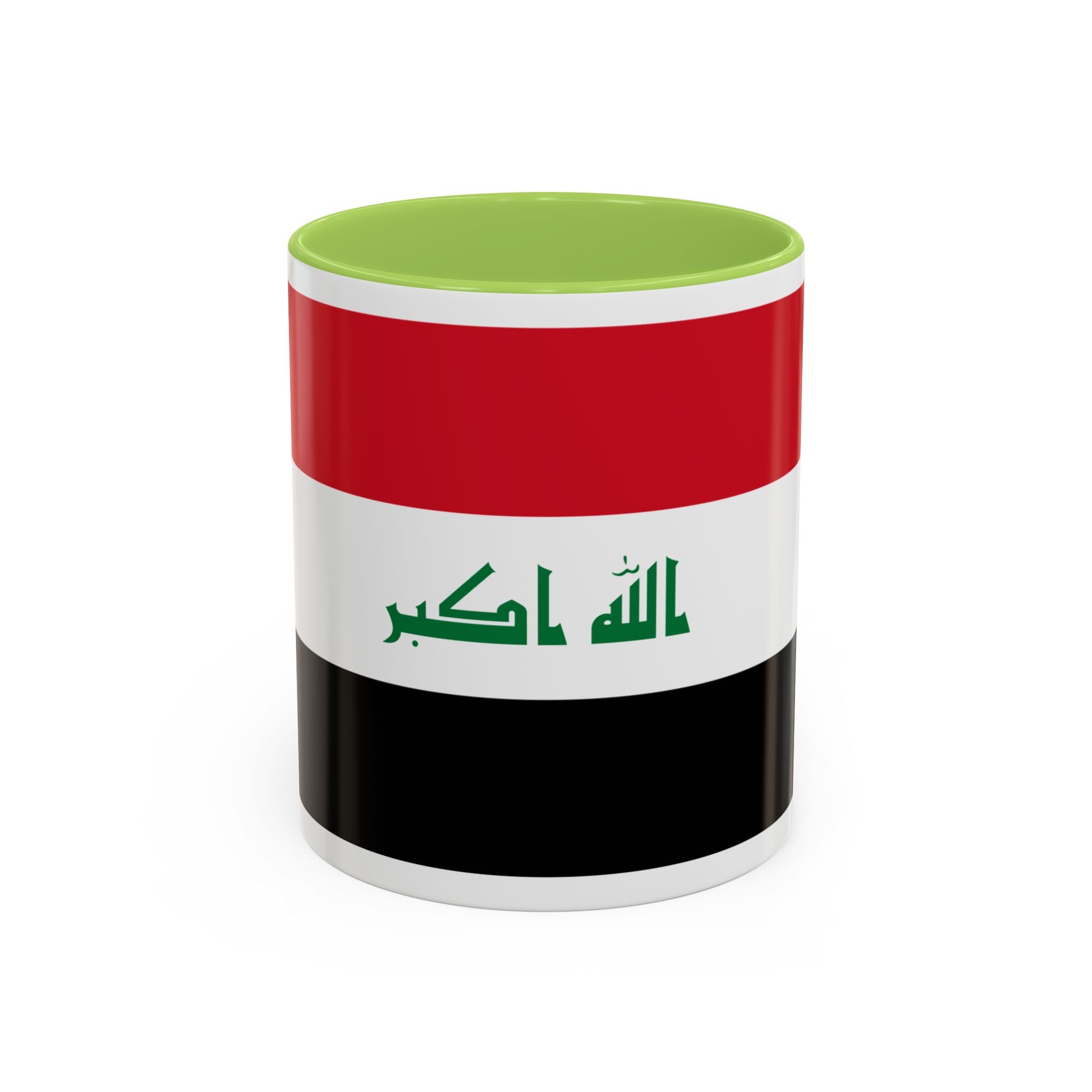 Iraq Flag Accent Coffee Mug with Lion Emblem – Patriotic Iraqi 11/15oz Mug