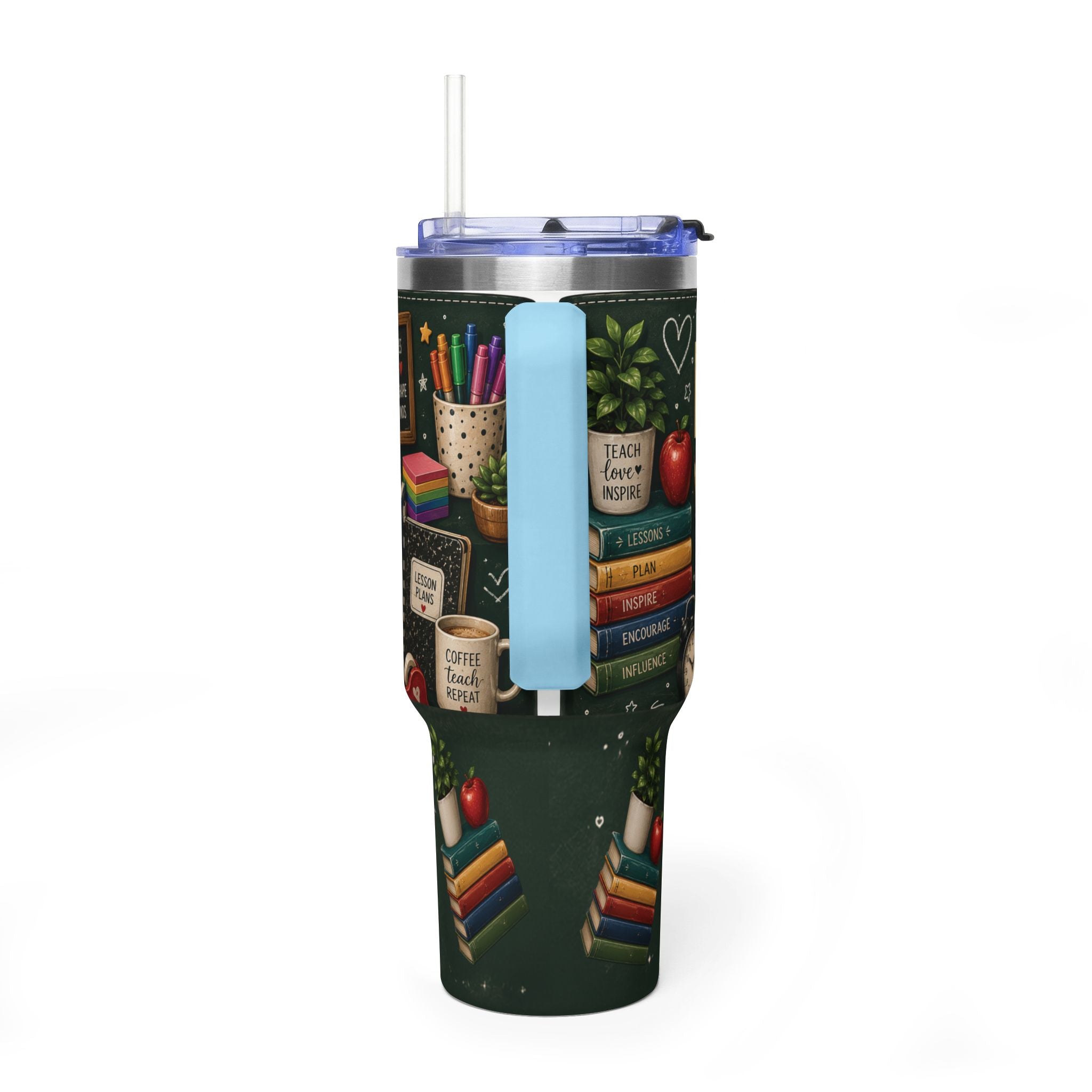 Teacher Nutrition Facts 40oz Vacuum Tumbler — Insulated Teacher Coffee Cup